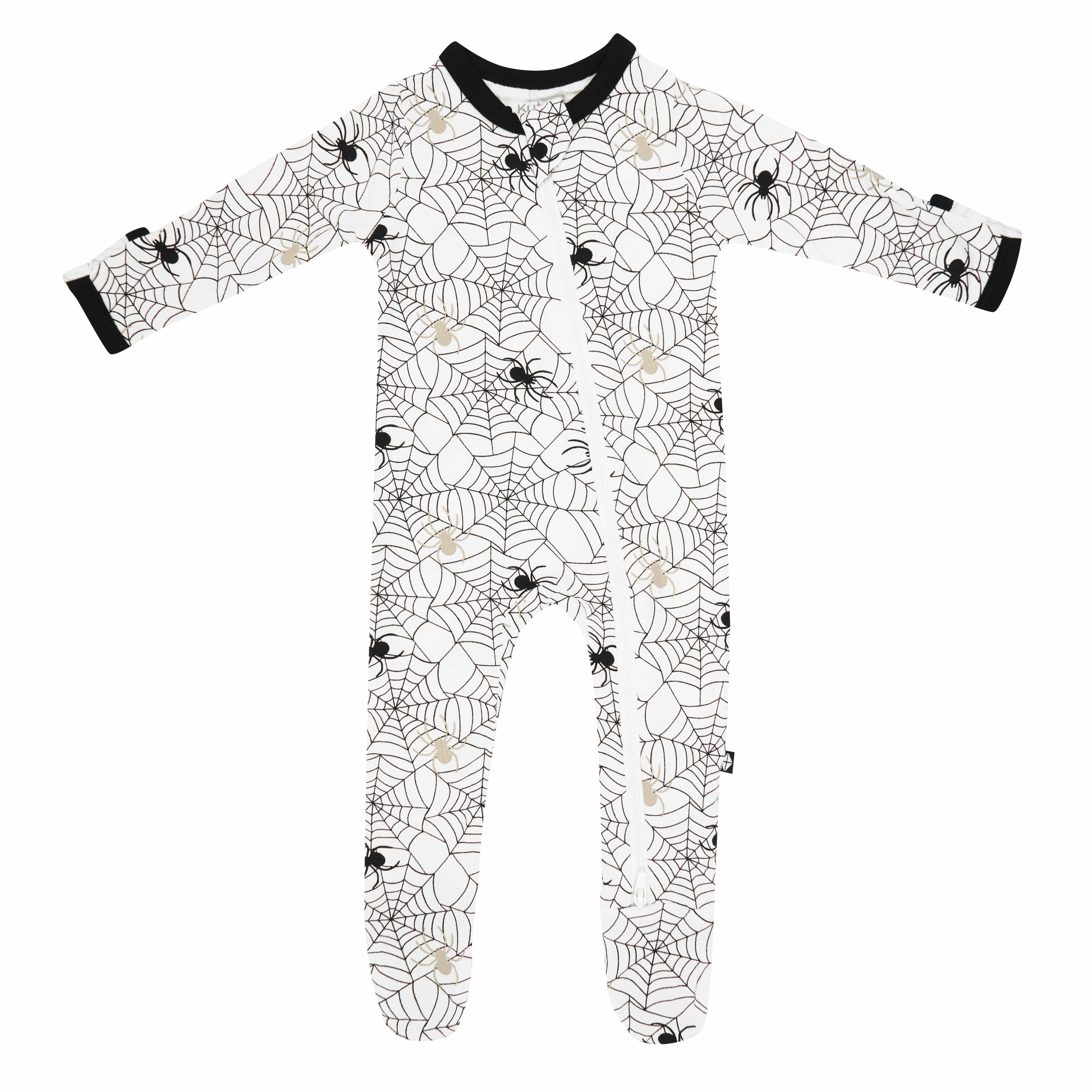 Kyte Baby Zippered Footies Zippered Footie in Spider