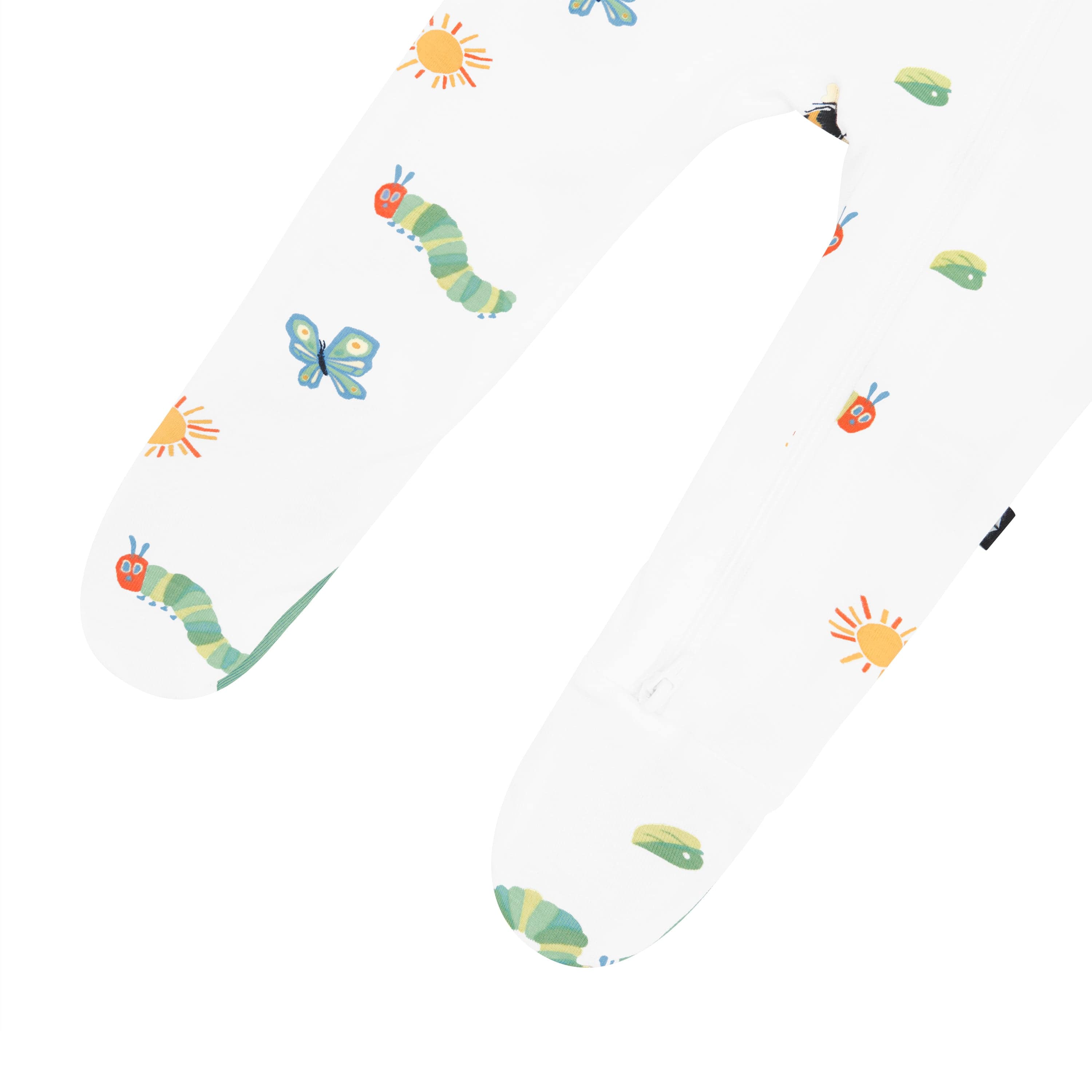 The legs and feet shown on the Zippered Footie in The Very Hungry Caterpillar™ and Friends