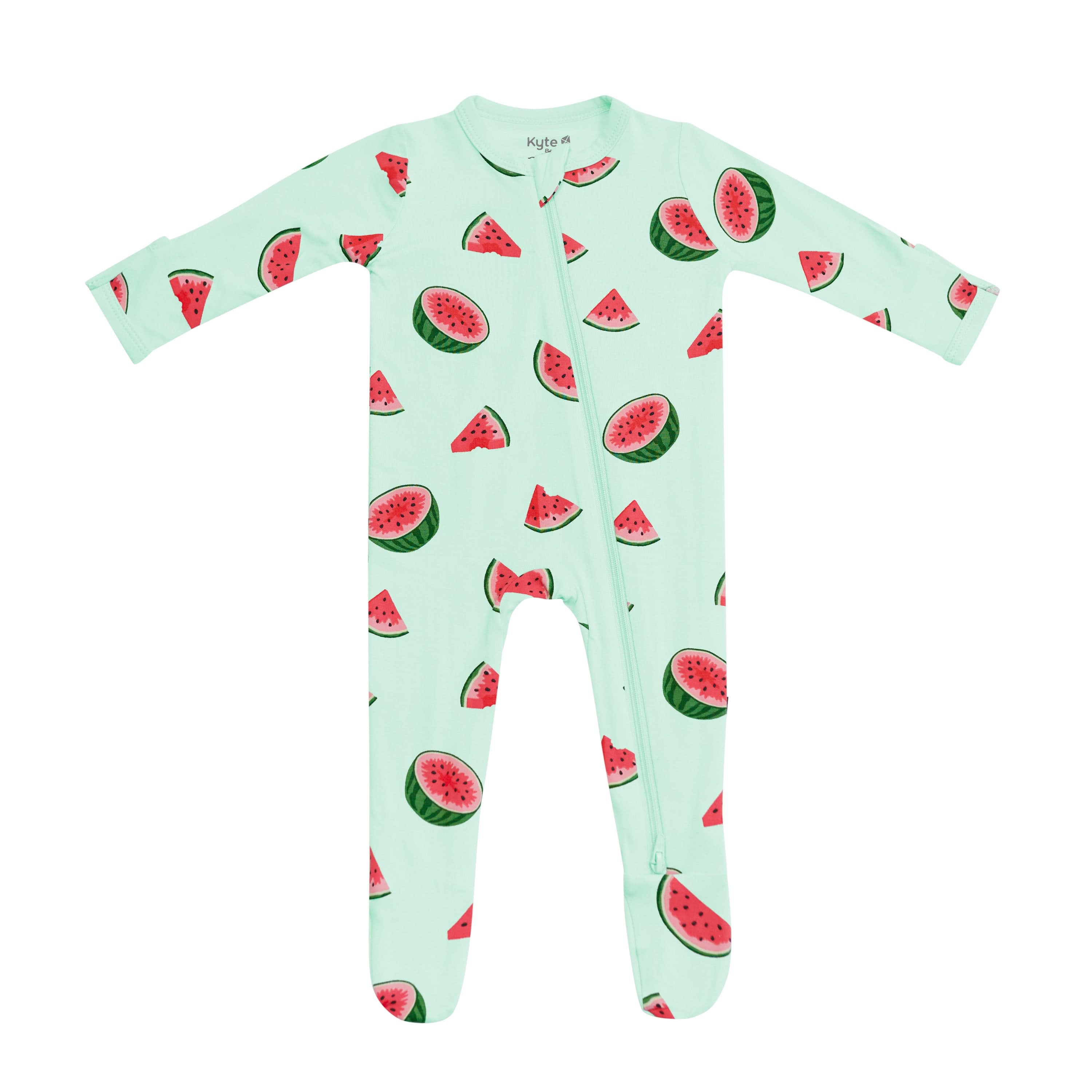Kyte Baby Zippered Footie in Watermelon