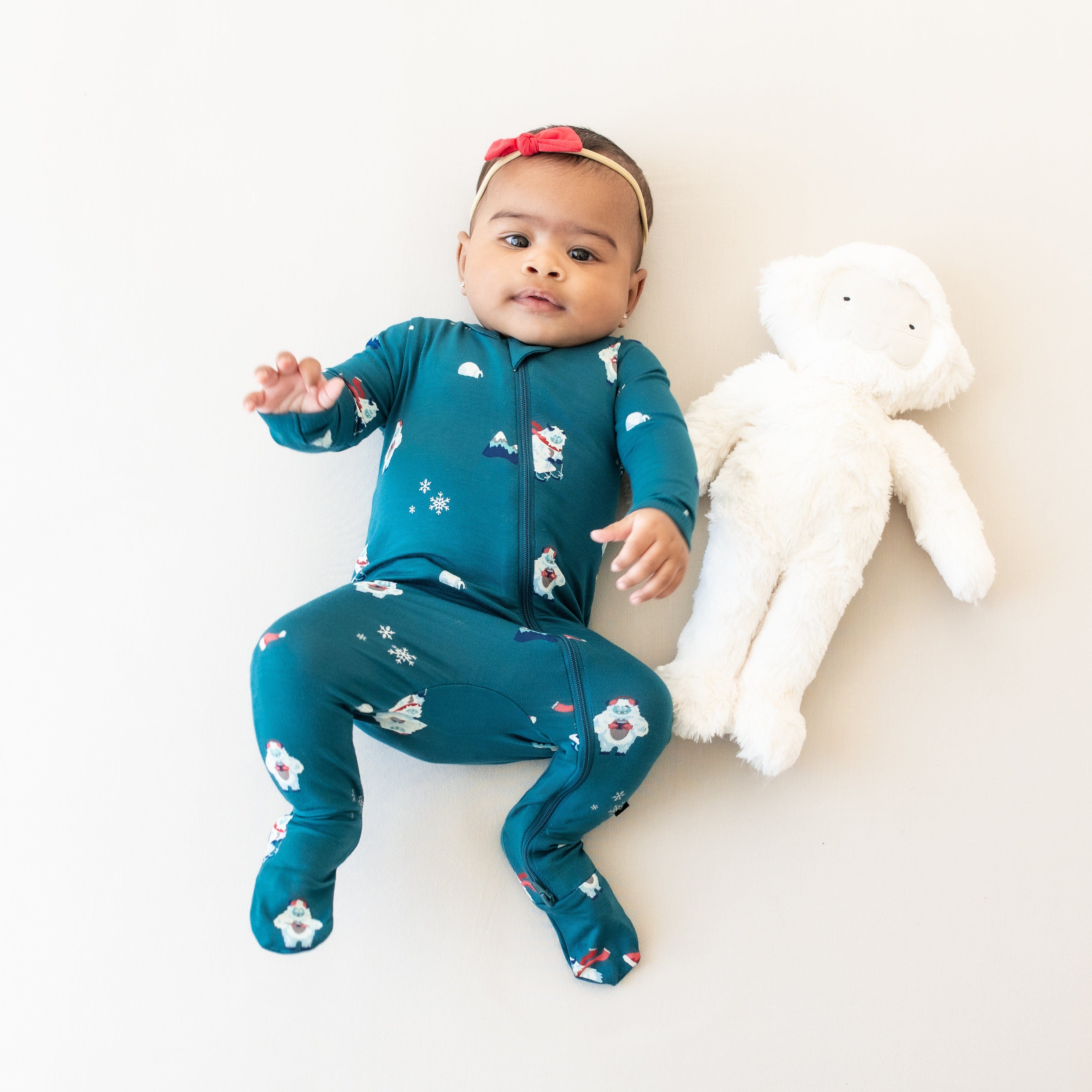 Kyte Baby Zippered Footies Zippered Footie in Yeti