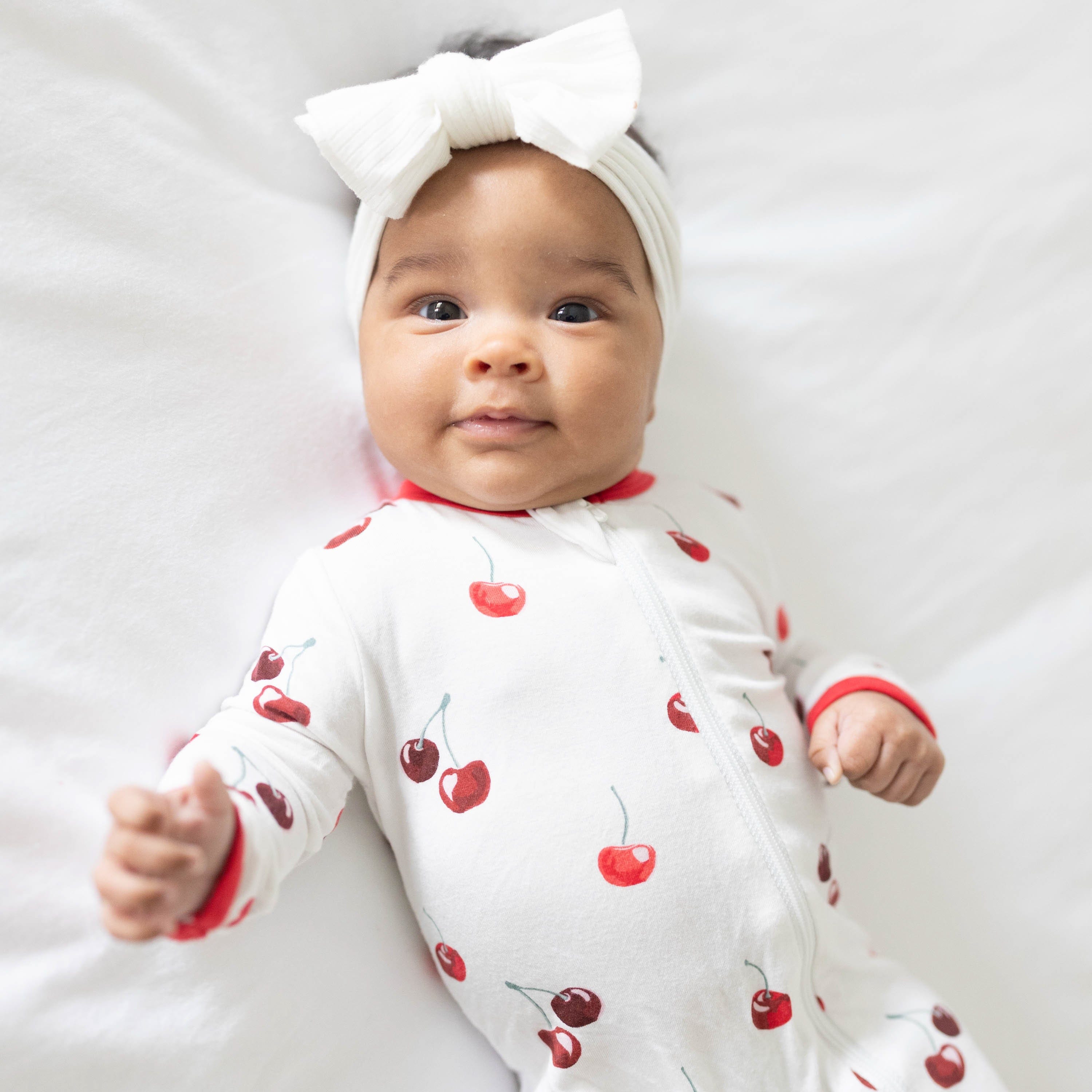 Kyte Baby Zippered Rompers Zippered Romper in Cherry