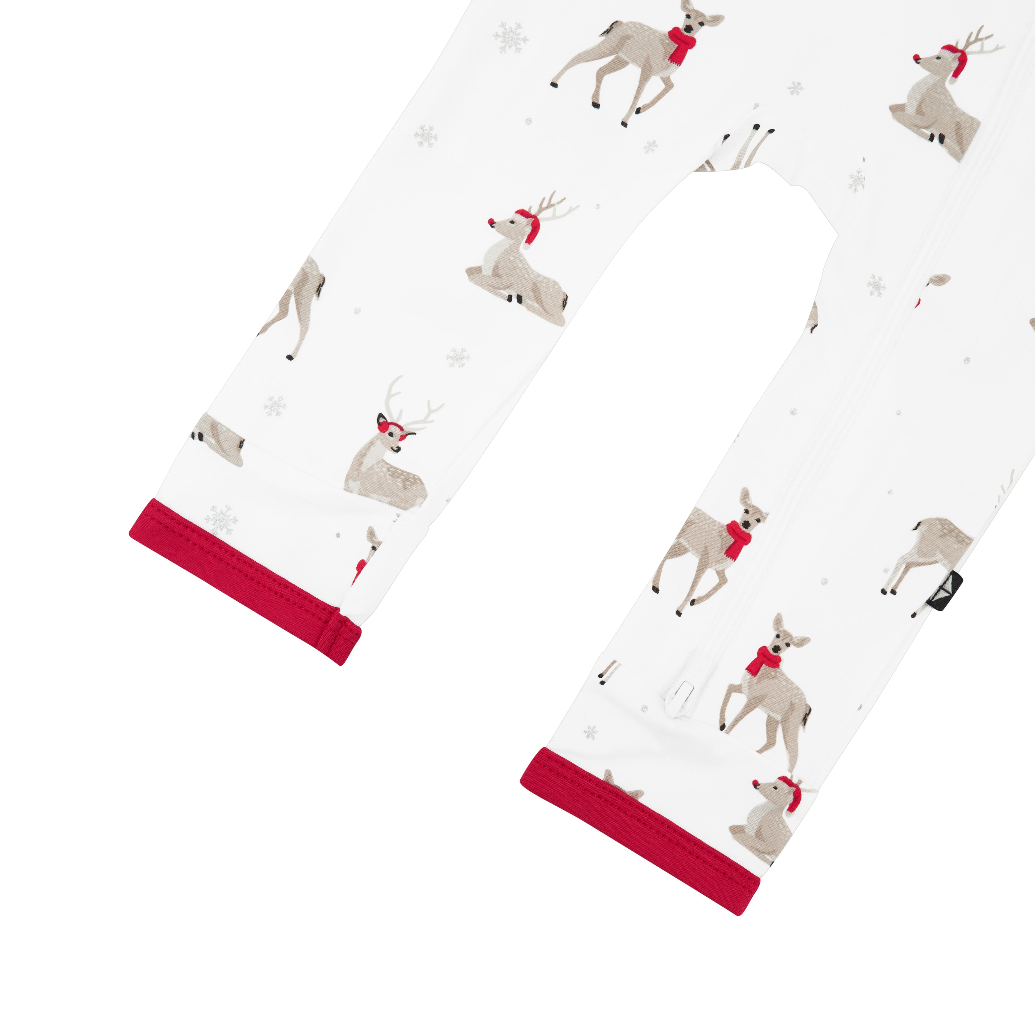 Kyte Baby Zippered Rompers Zippered Romper in Cloud Deer