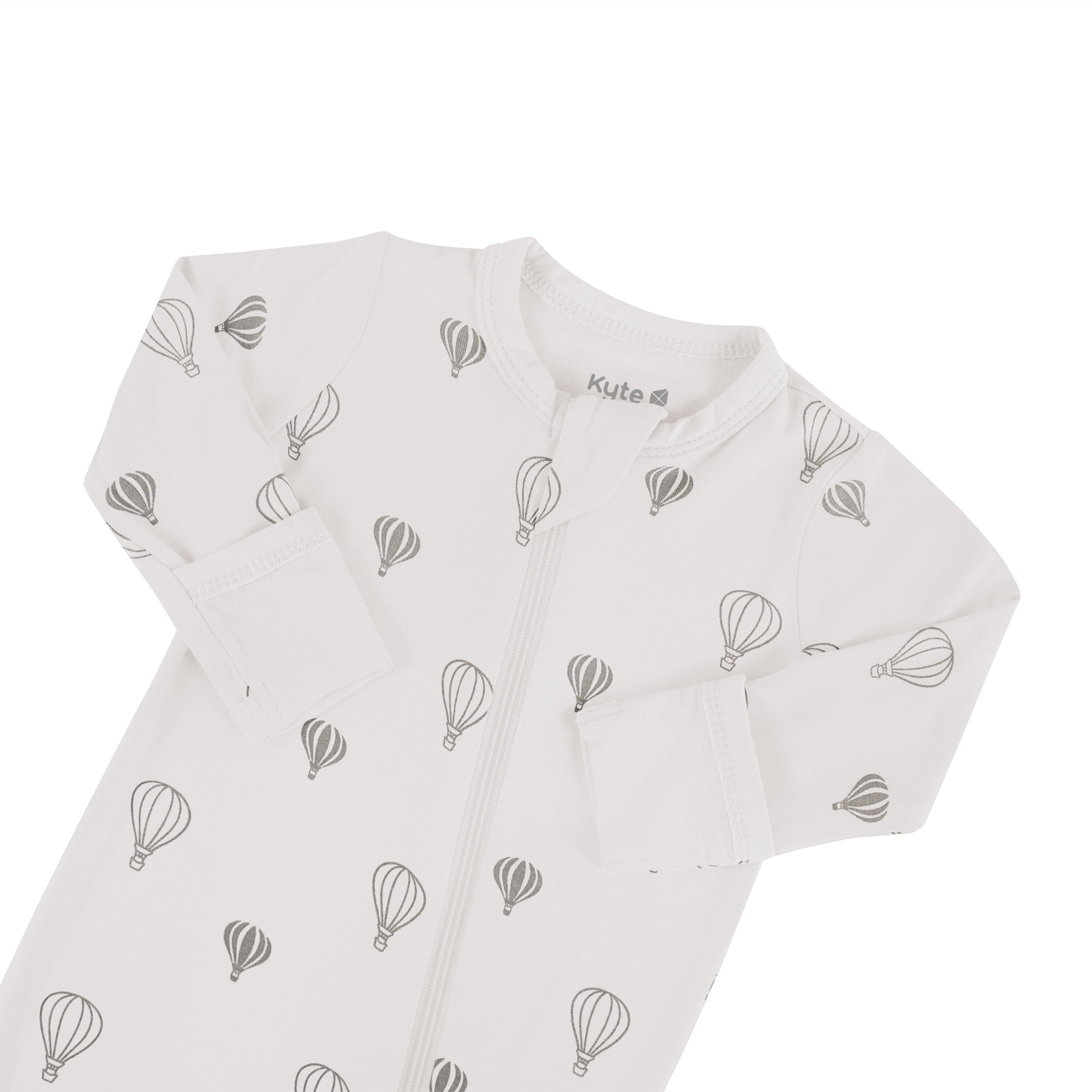 Kyte Baby Zippered Rompers Zippered Romper in Hot Air Balloon
