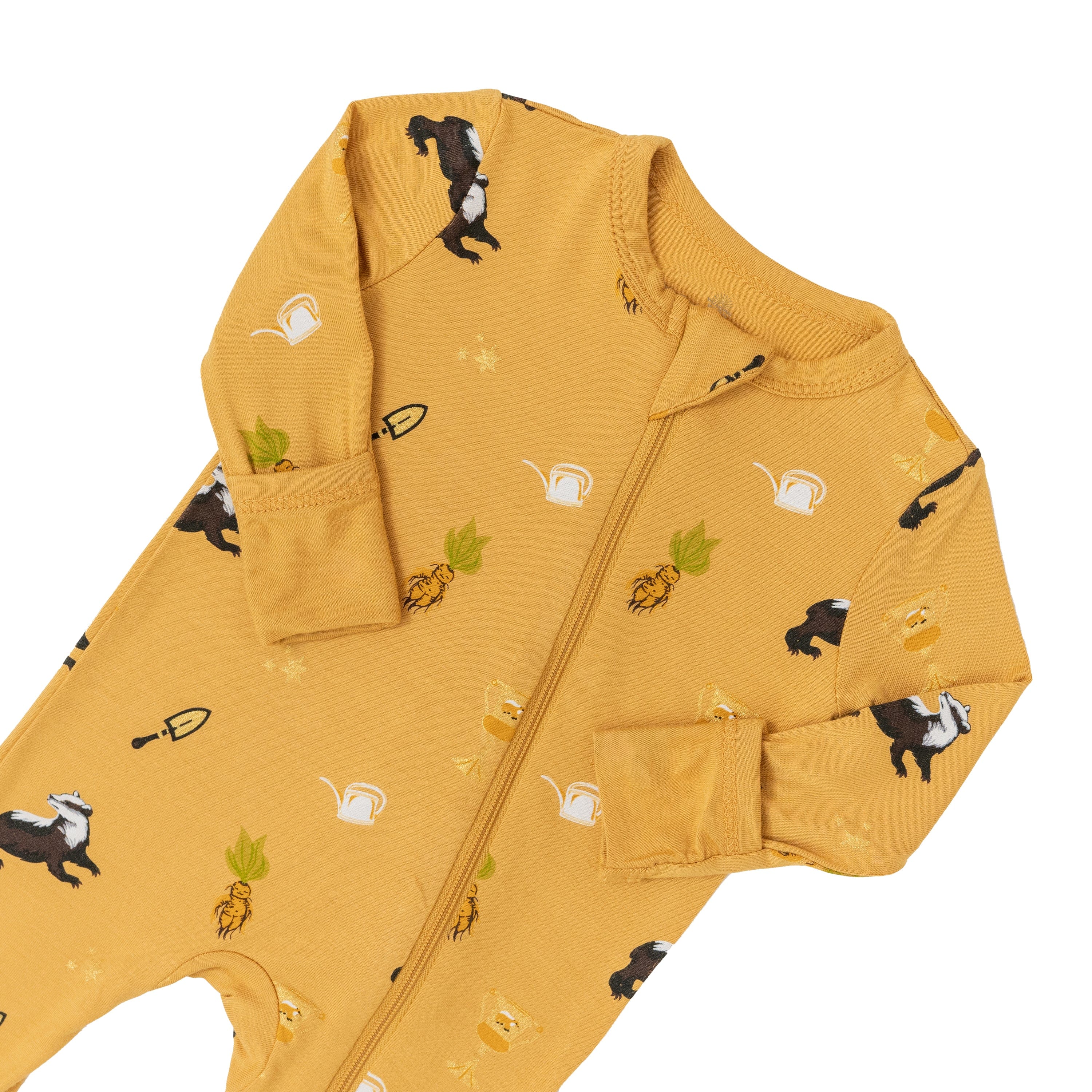 Kyte BABY Zippered Rompers Zippered Romper in Hufflepuff™