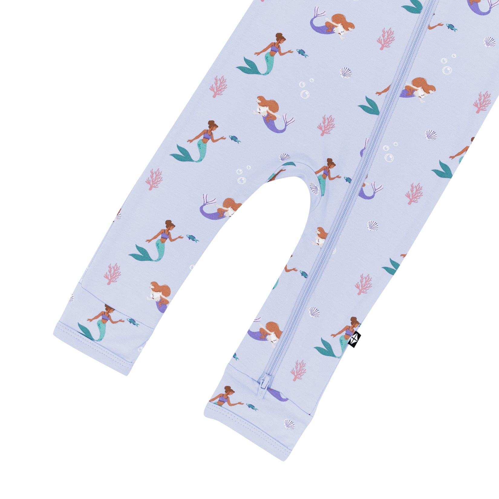 Kyte Baby Zippered Rompers Zippered Romper in Mermaid