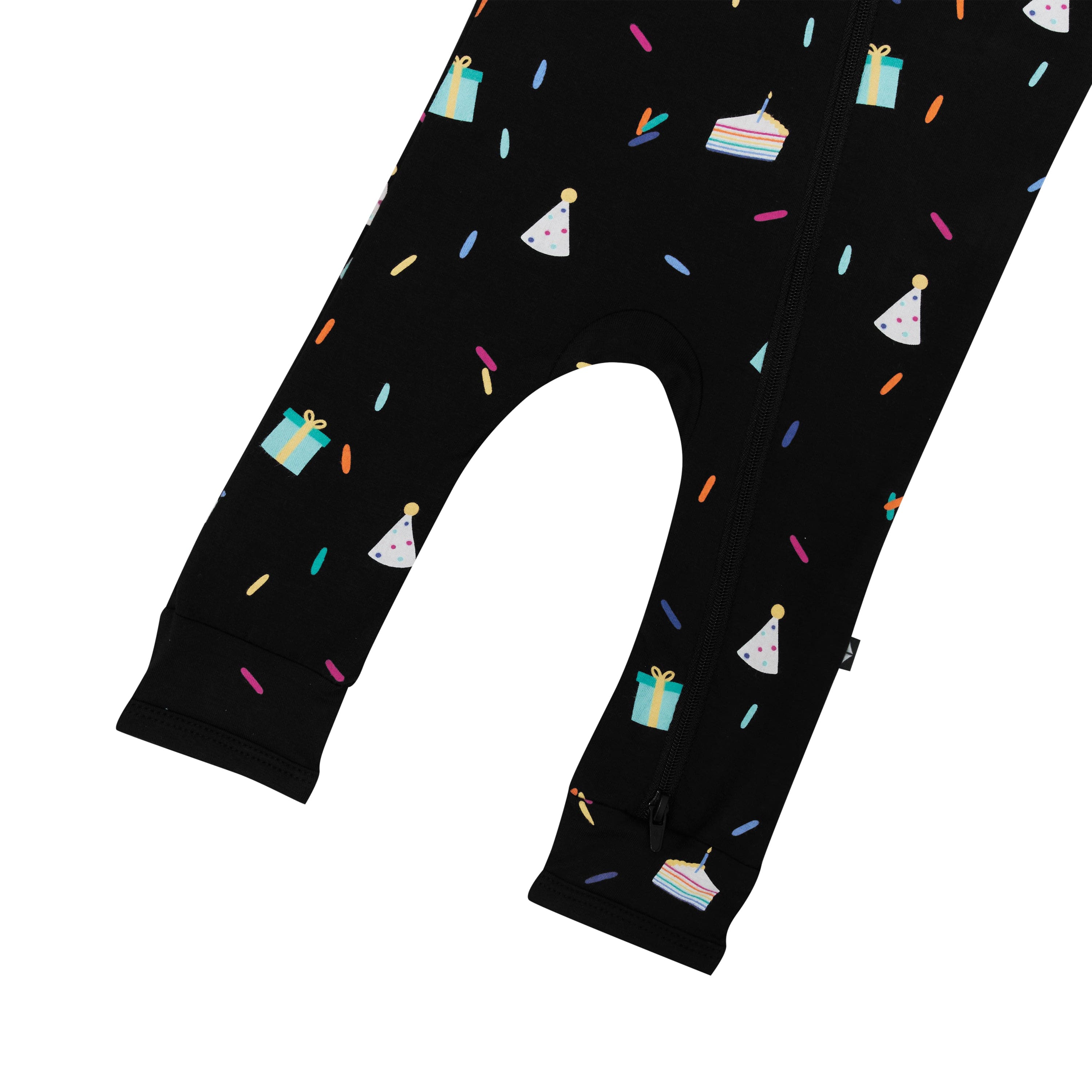 Kyte Baby Zippered Rompers Zippered Romper in Midnight Party