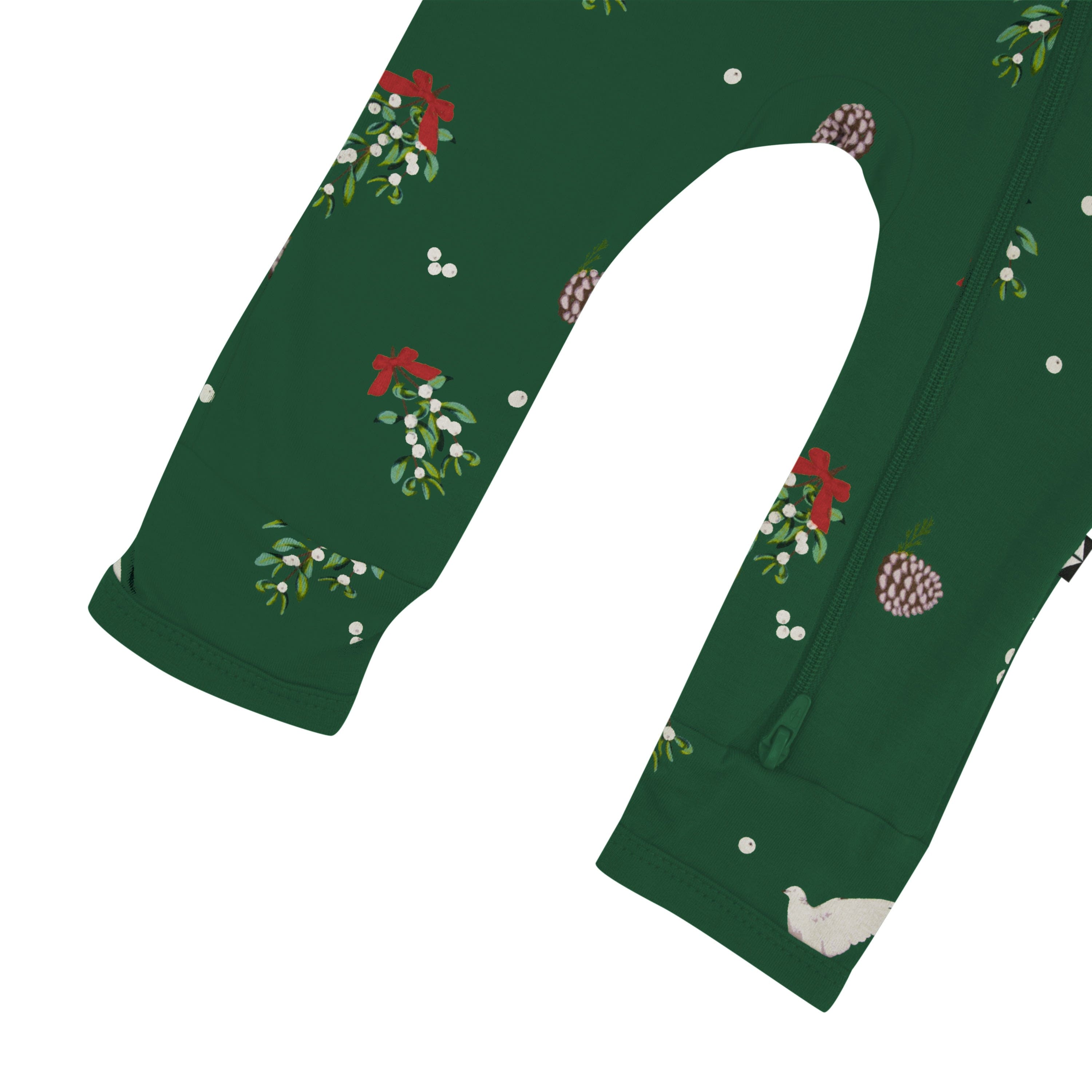 Kyte Baby Zippered Rompers Zippered Romper in Mistletoe