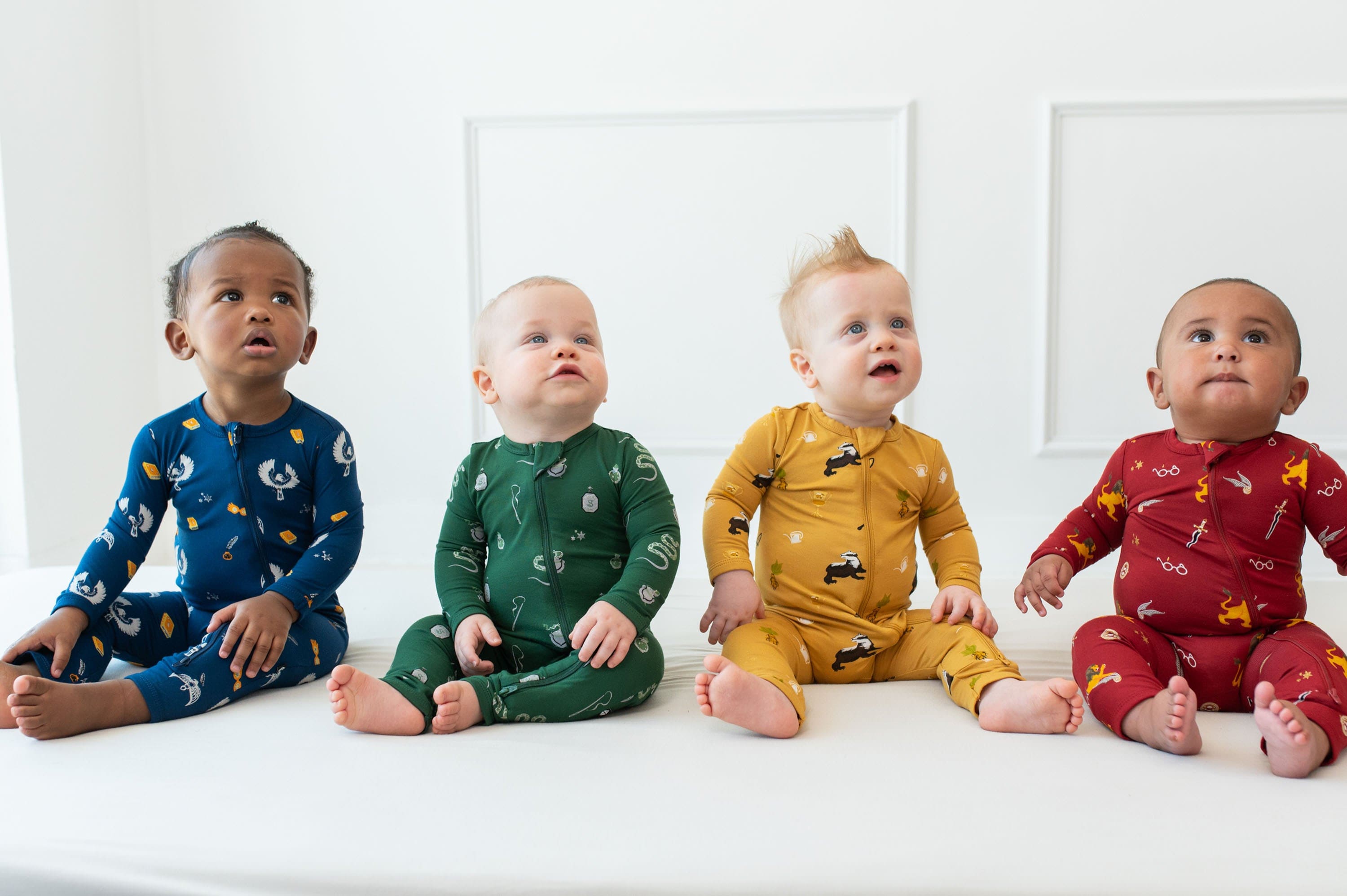 Kyte BABY Zippered Rompers Zippered Romper in Ravenclaw™