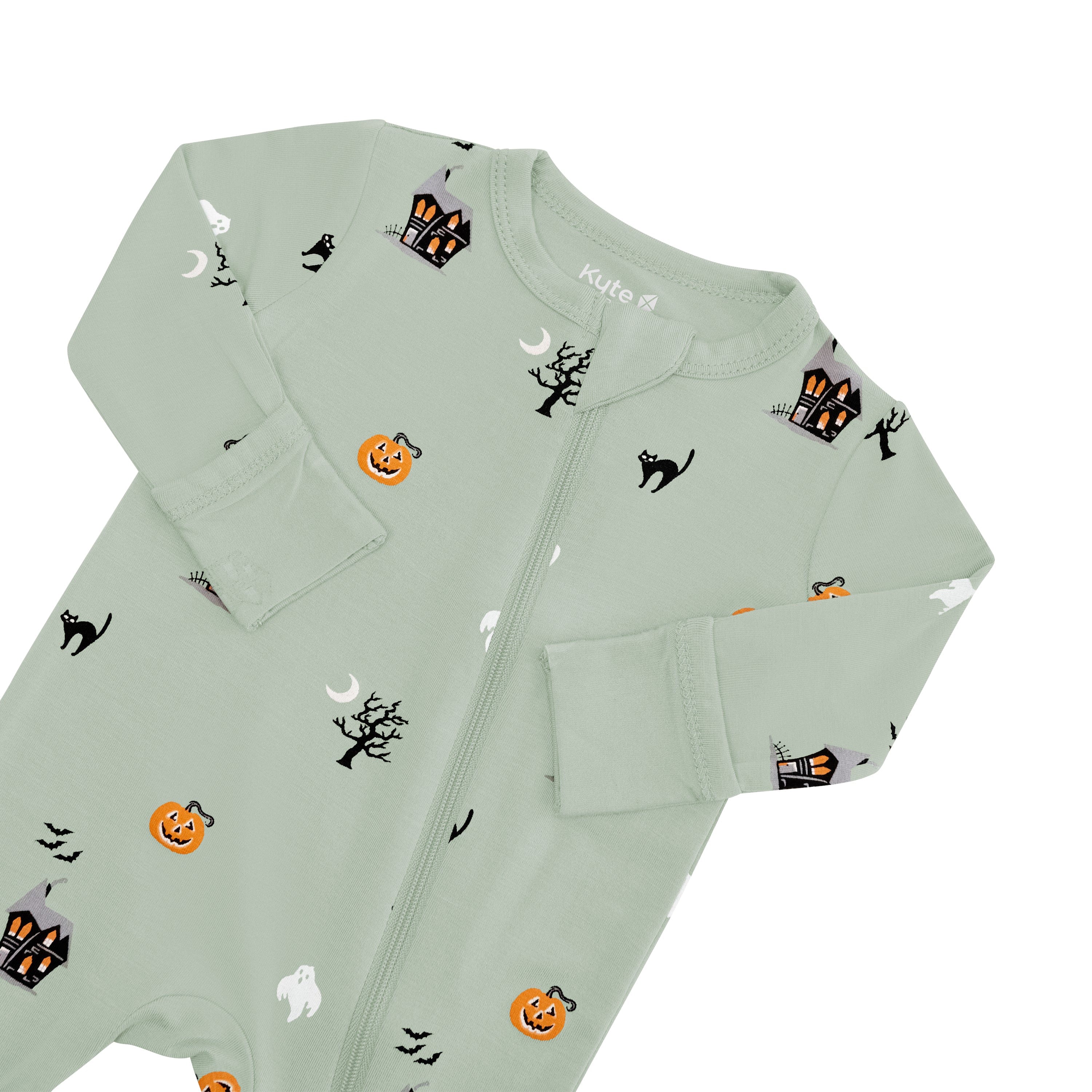 Kyte Baby Zippered Rompers Zippered Romper in Spooky