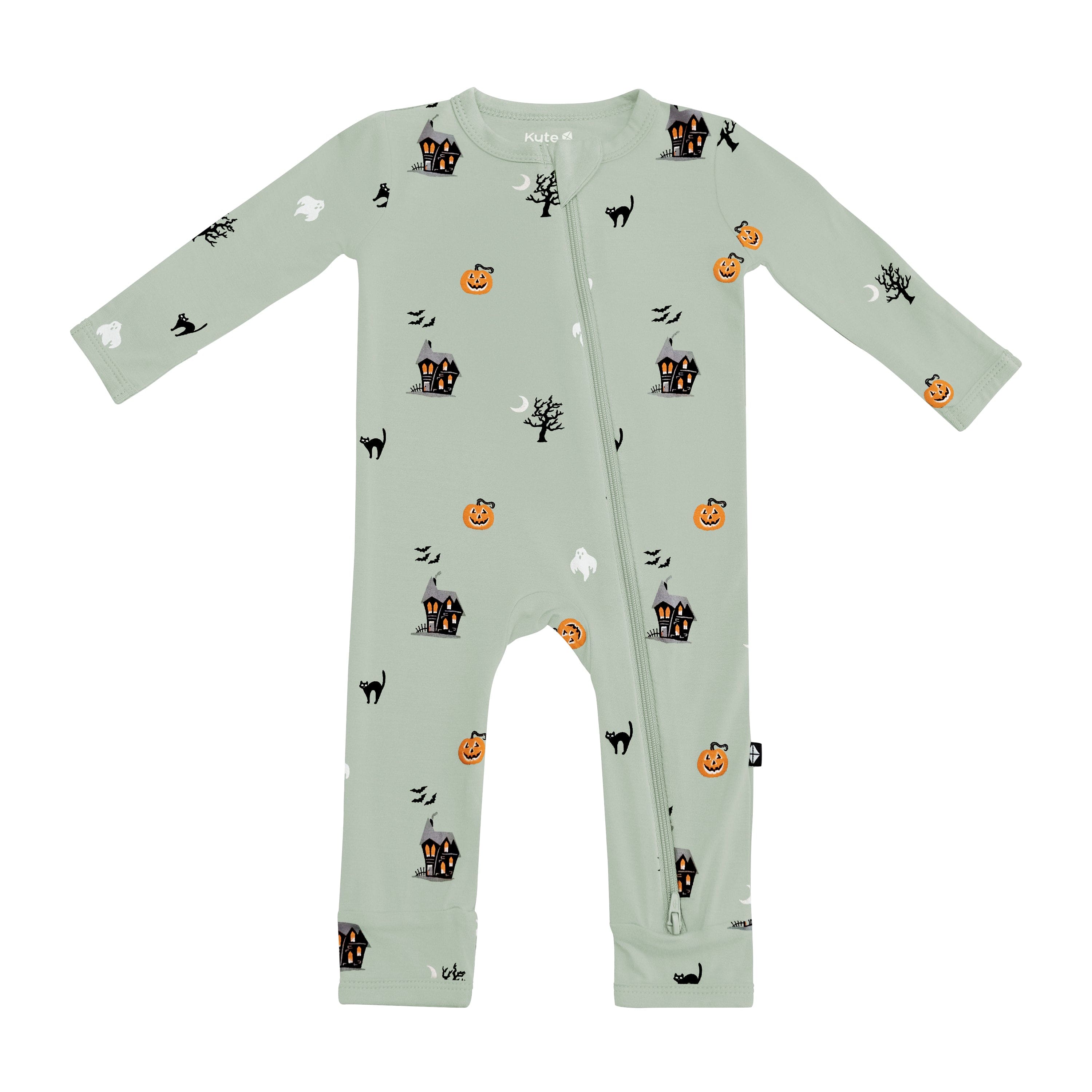Kyte Baby Zippered Rompers Zippered Romper in Spooky