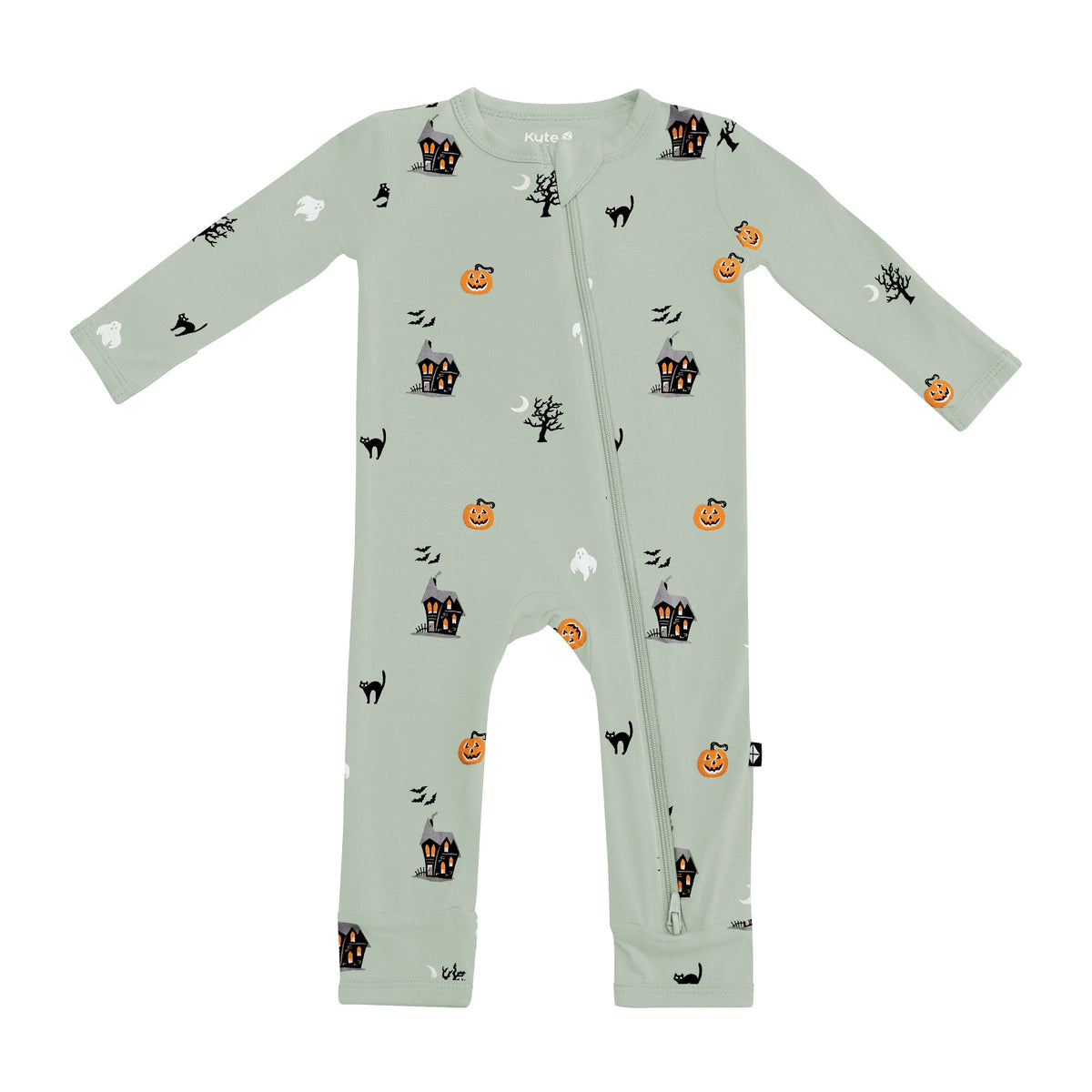 Kyte Baby Zippered Rompers Zippered Romper in Spooky