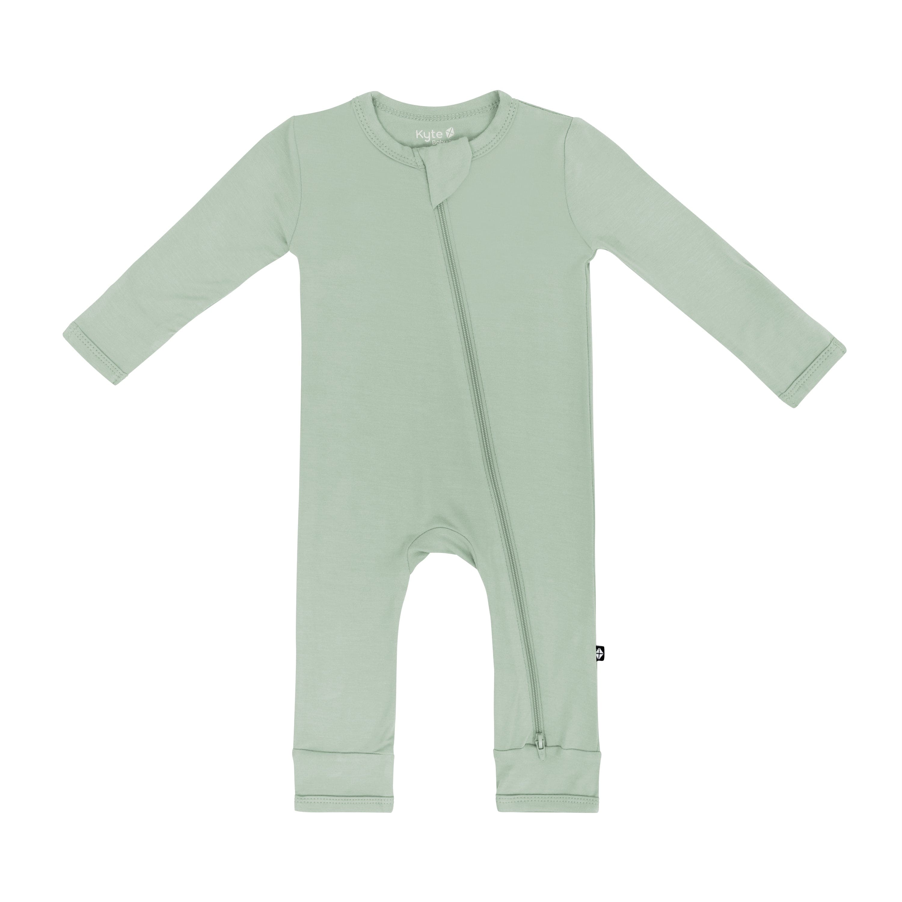 Product photo of Zippered Romper in Thyme