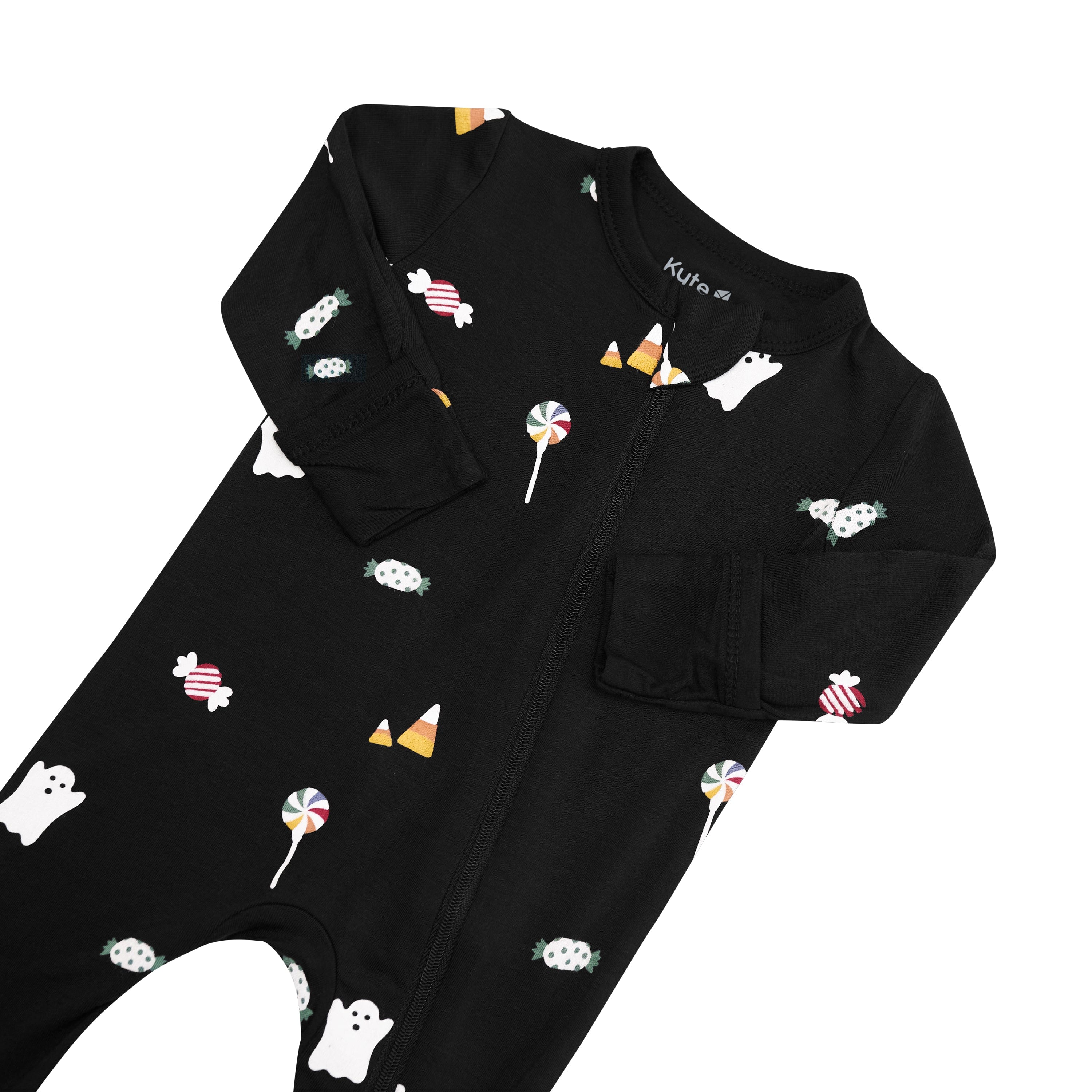 Kyte Baby Zippered Rompers Zippered Romper in Trick or Treat
