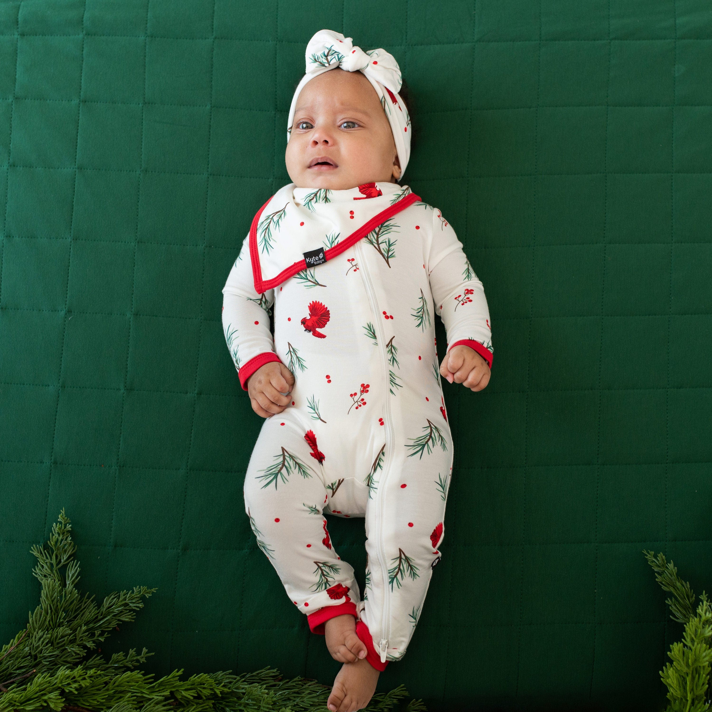 Kyte Baby Zippered Rompers Zippered Romper in Winterberry