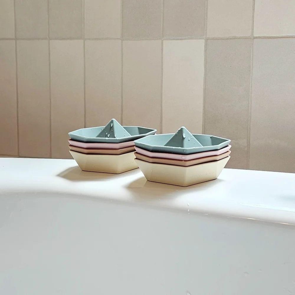 Minito & Co. Home and Bath Silicone Origami Boat Bath Toys Minito & Co. Silicone Origami Boat Bath Toys