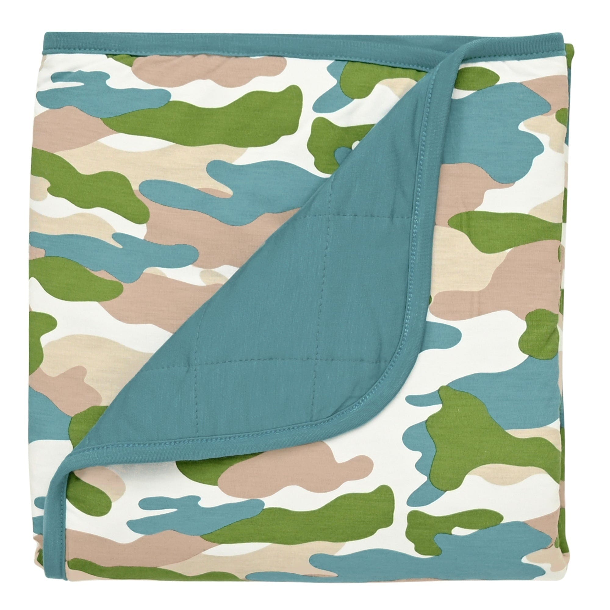 Blue camo fleece discount blanket