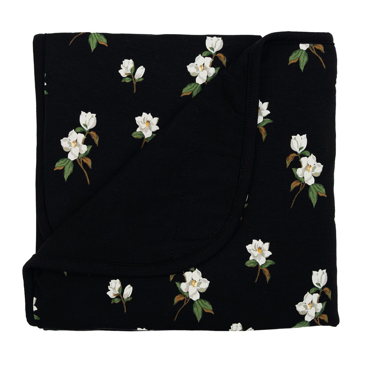 Kyte Baby Blanket in Small Magnolia on Midnight