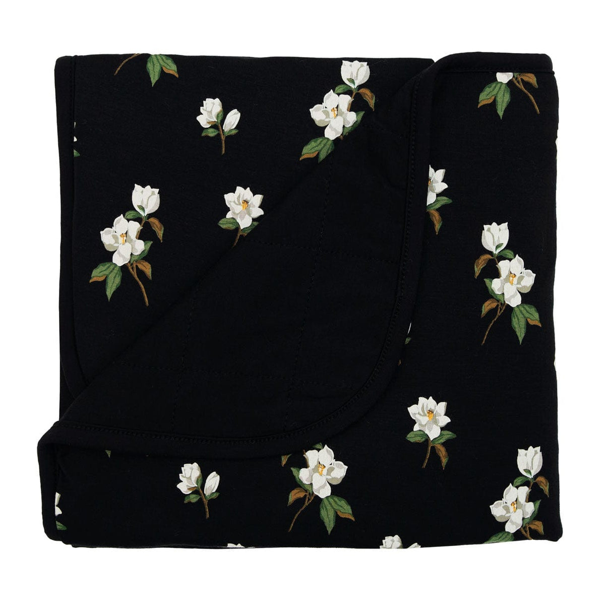 Kyte Baby Blanket in Small Magnolia on Midnight