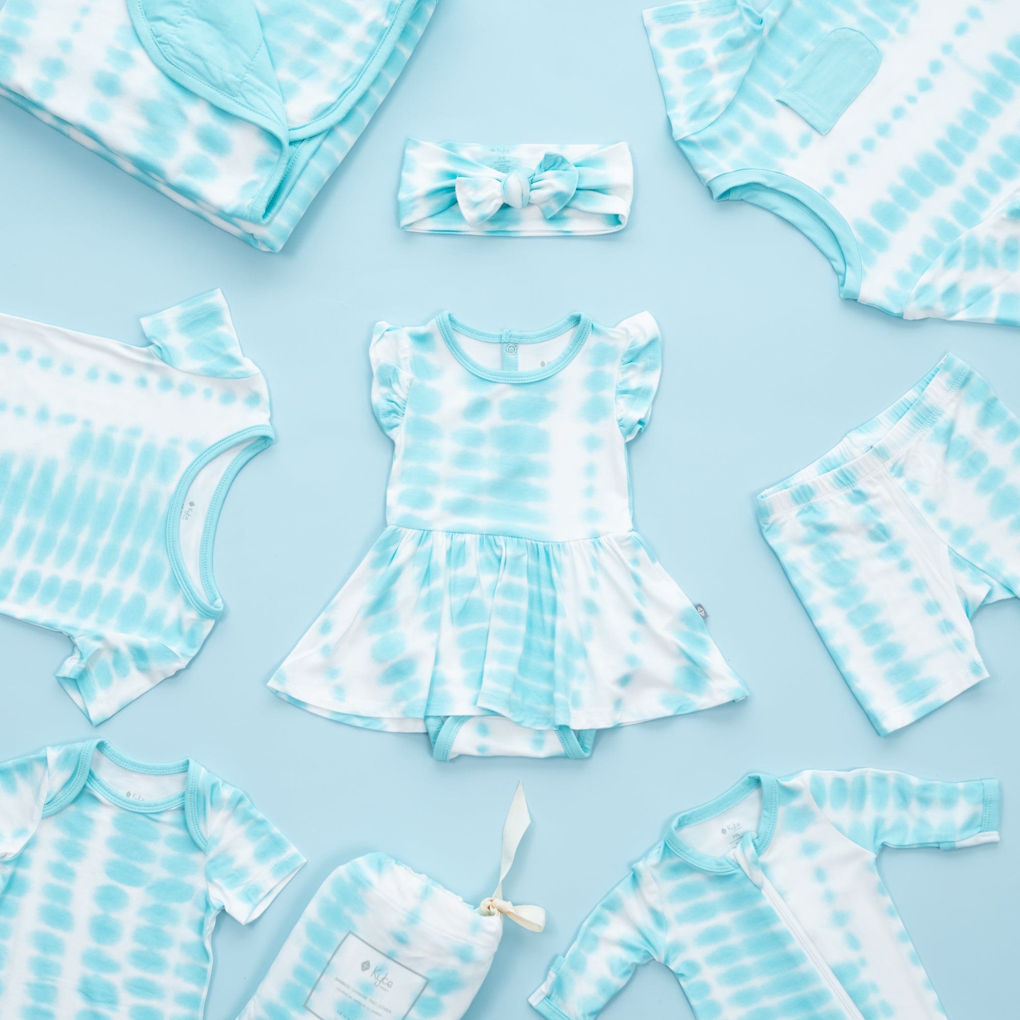 Kyte BABY Baby Bows Bow in Robin Rip Tide