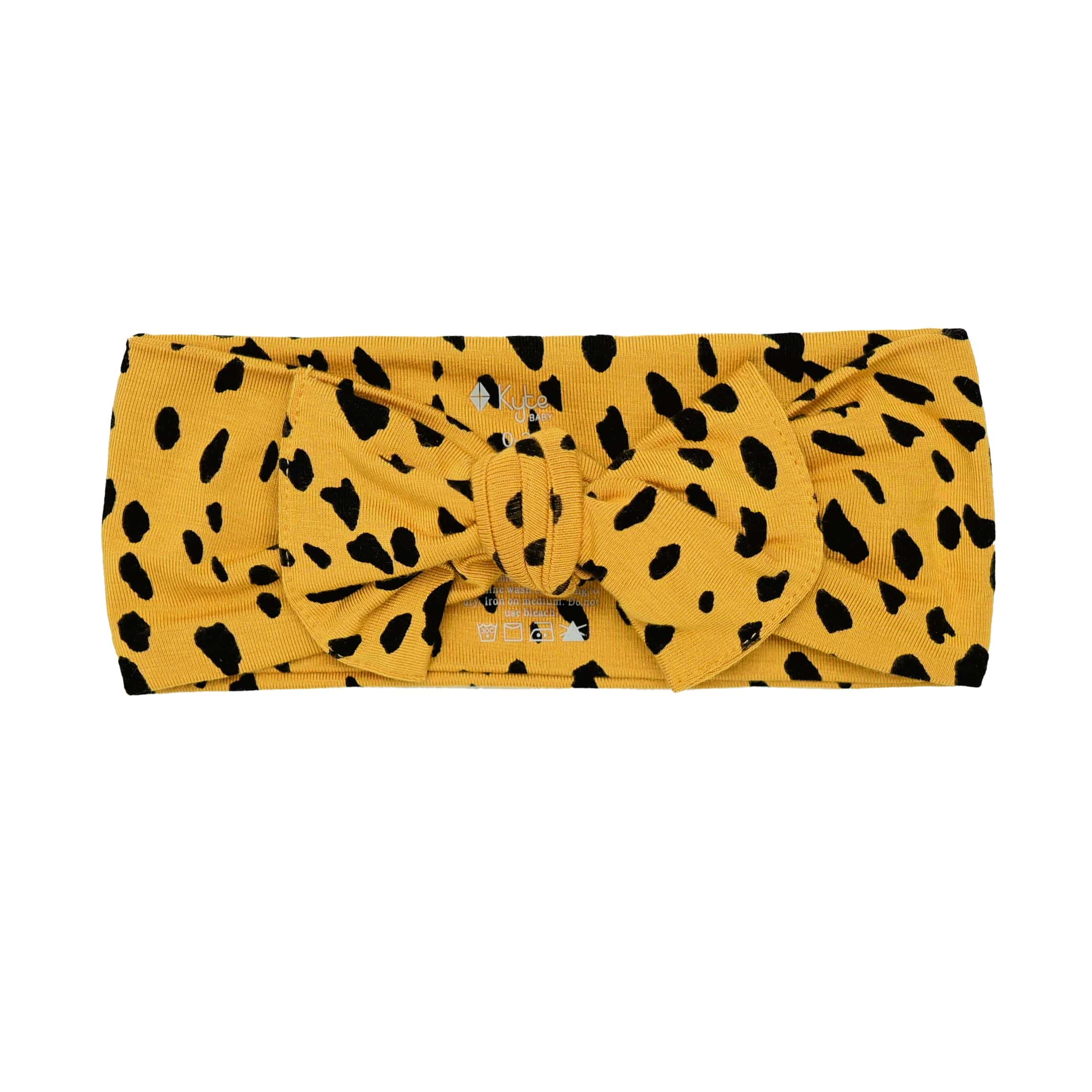 Kyte BABY Baby Bows Bows in Marigold Cheetah