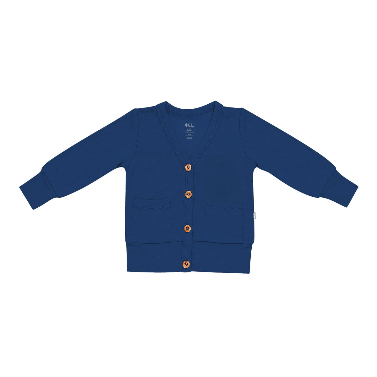 Kyte BABY Baby Cardigan Bamboo Jersey Cardigan in Tahoe