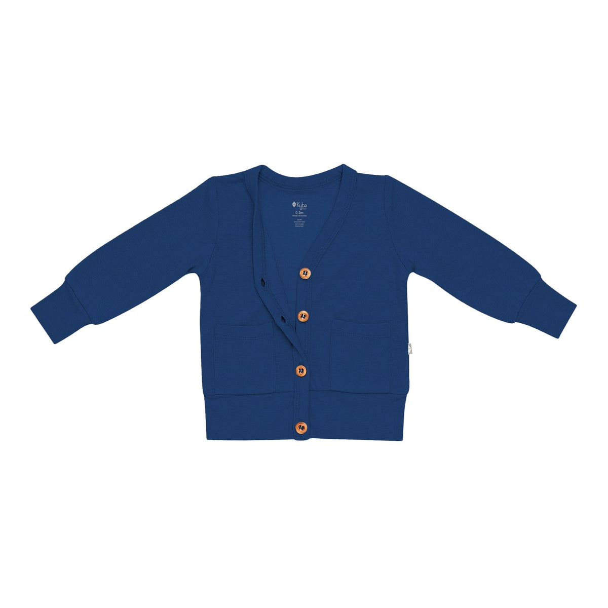 Kyte BABY Baby Cardigan Bamboo Jersey Cardigan in Tahoe