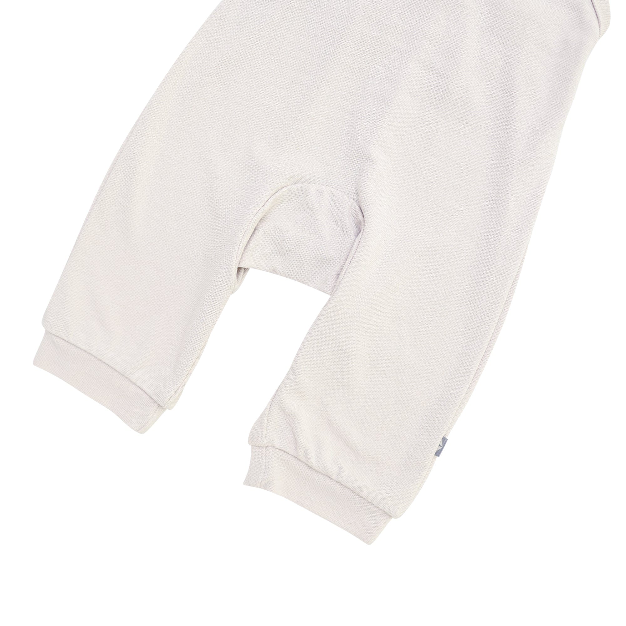 Cropped Kyte Baby Bamboo Jersey Overall in Oat