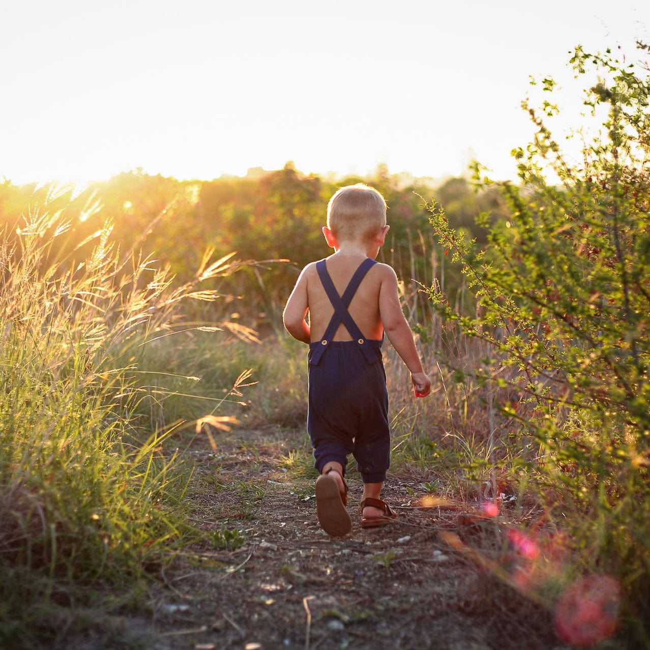 Kyte BABY Baby Overall Bamboo Jersey Overall in Tahoe