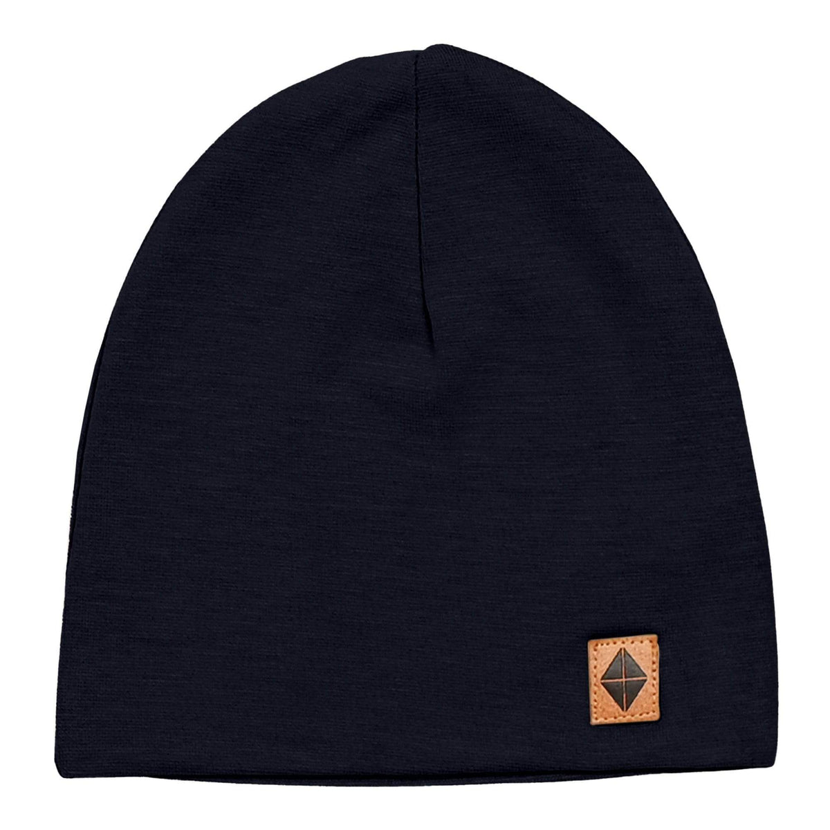 Kyte Baby Kids Bamboo Jersey Beanie in Midnight Black