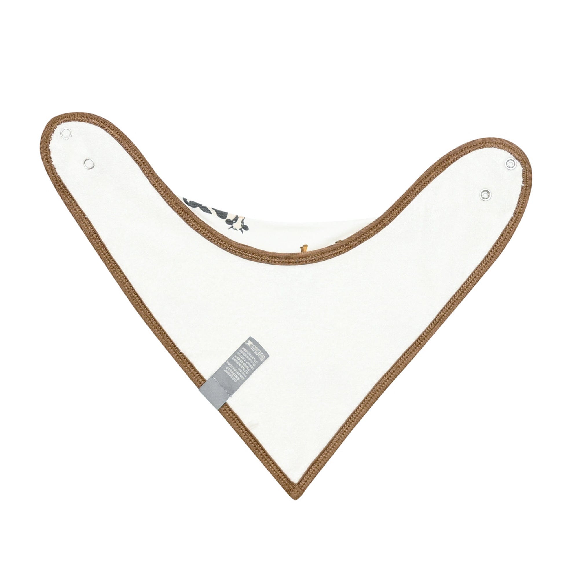 Bamboo terry lining on Kyte Baby Bib in Moo