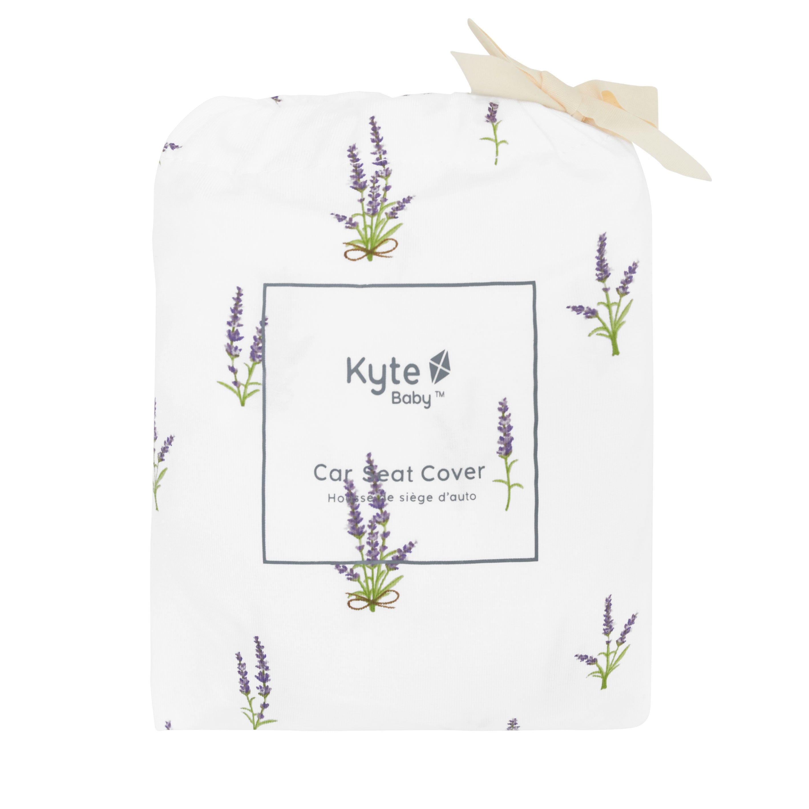 Kyte Baby car seat and nursing cover in Lavender
