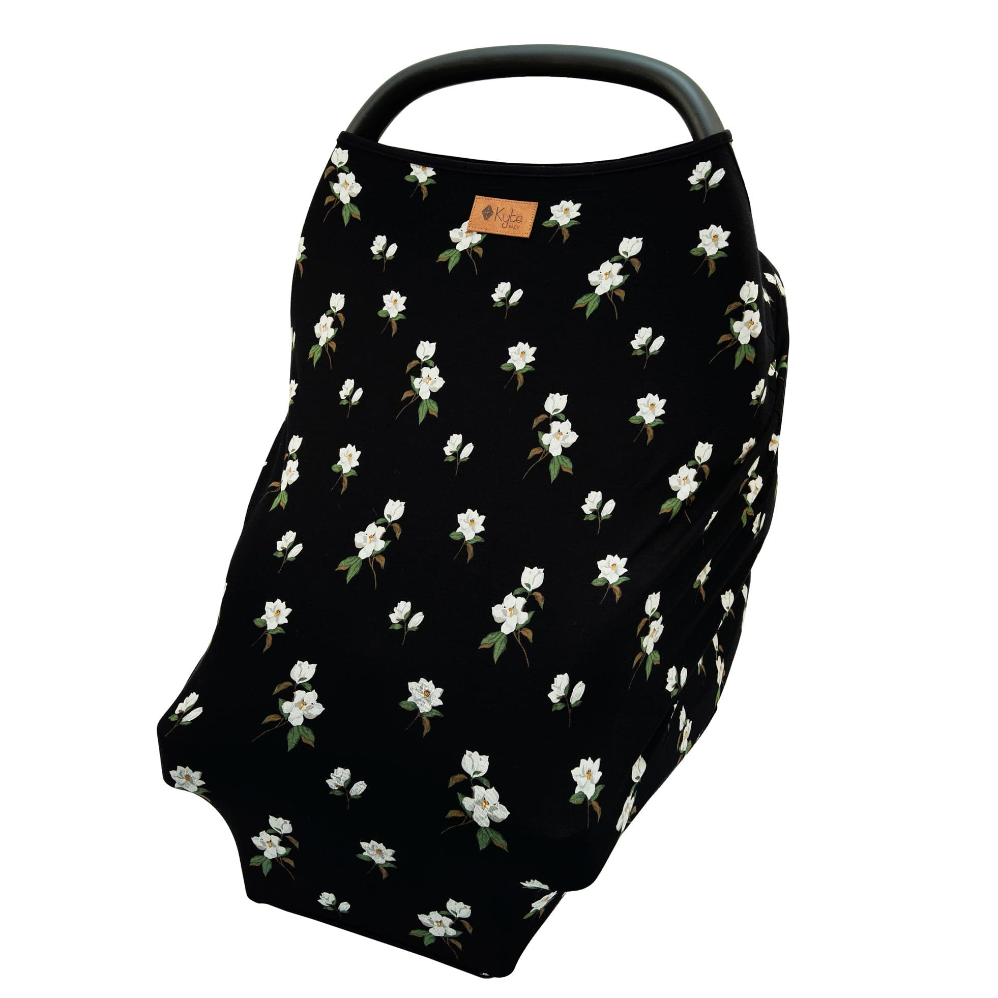 Kyte BABY Car Seat Cover Small Magnolia on Midnight Car Seat Cover in Small Magnolia on Midnight