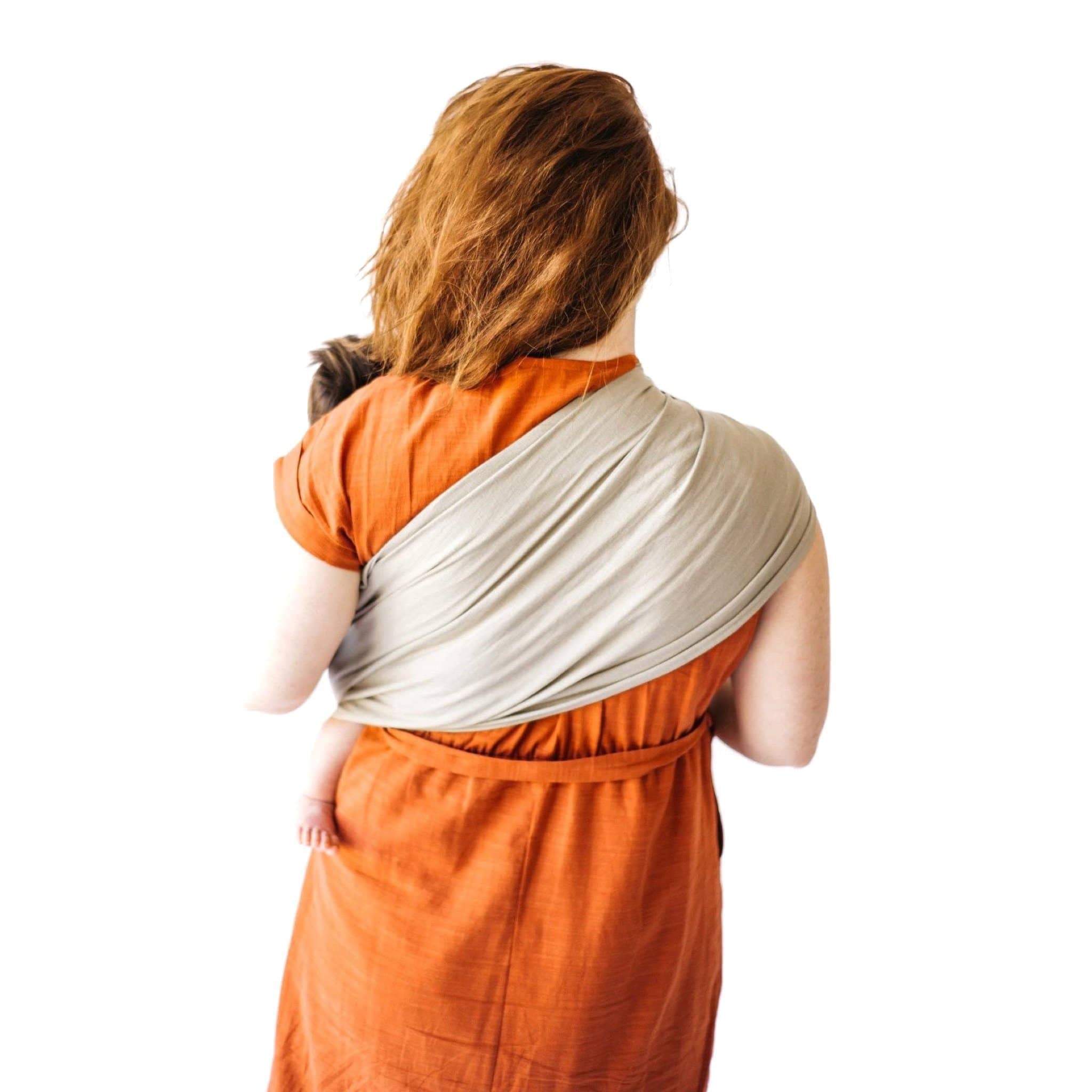 Kyte BABY Carrier Driftwood with Rose Gold Rings / OS Ring Sling in Driftwood