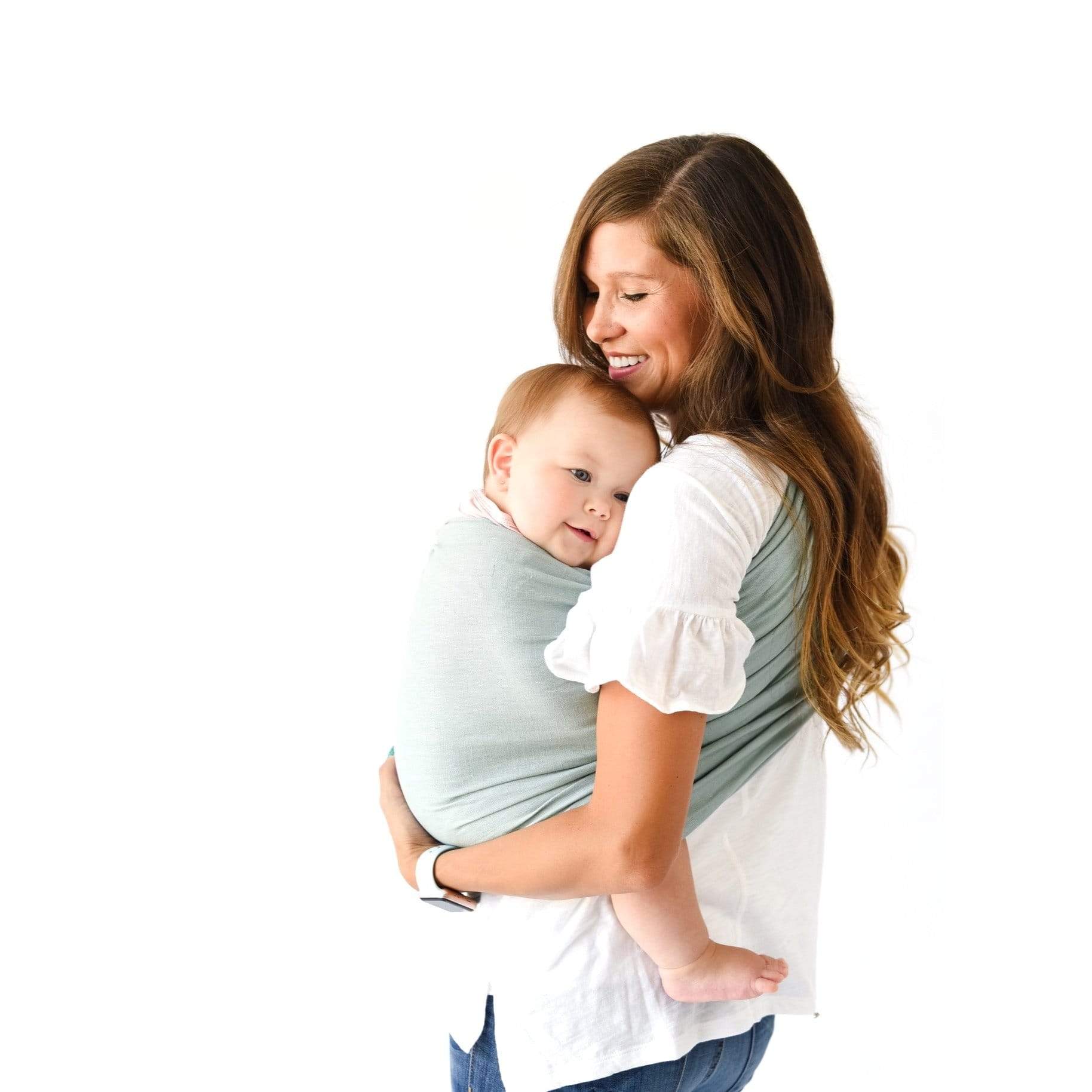 Kyte BABY Carrier Willow with Rose Gold Rings / OS Ring Sling in Willow