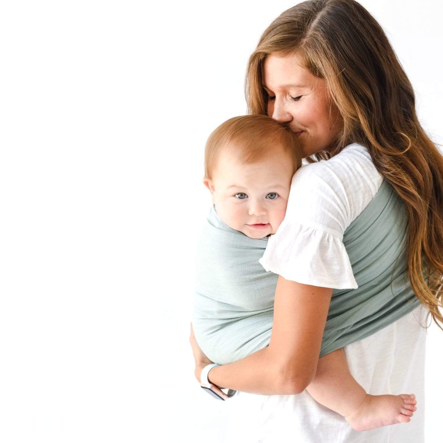 Kyte BABY Carrier Willow with Rose Gold Rings / OS Ring Sling in Willow