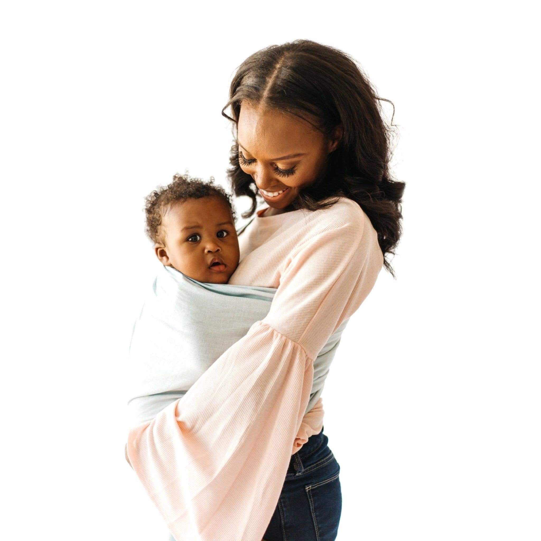 Kyte BABY Carrier Wisteria with Rose Gold Rings / OS Ring Sling in Wisteria