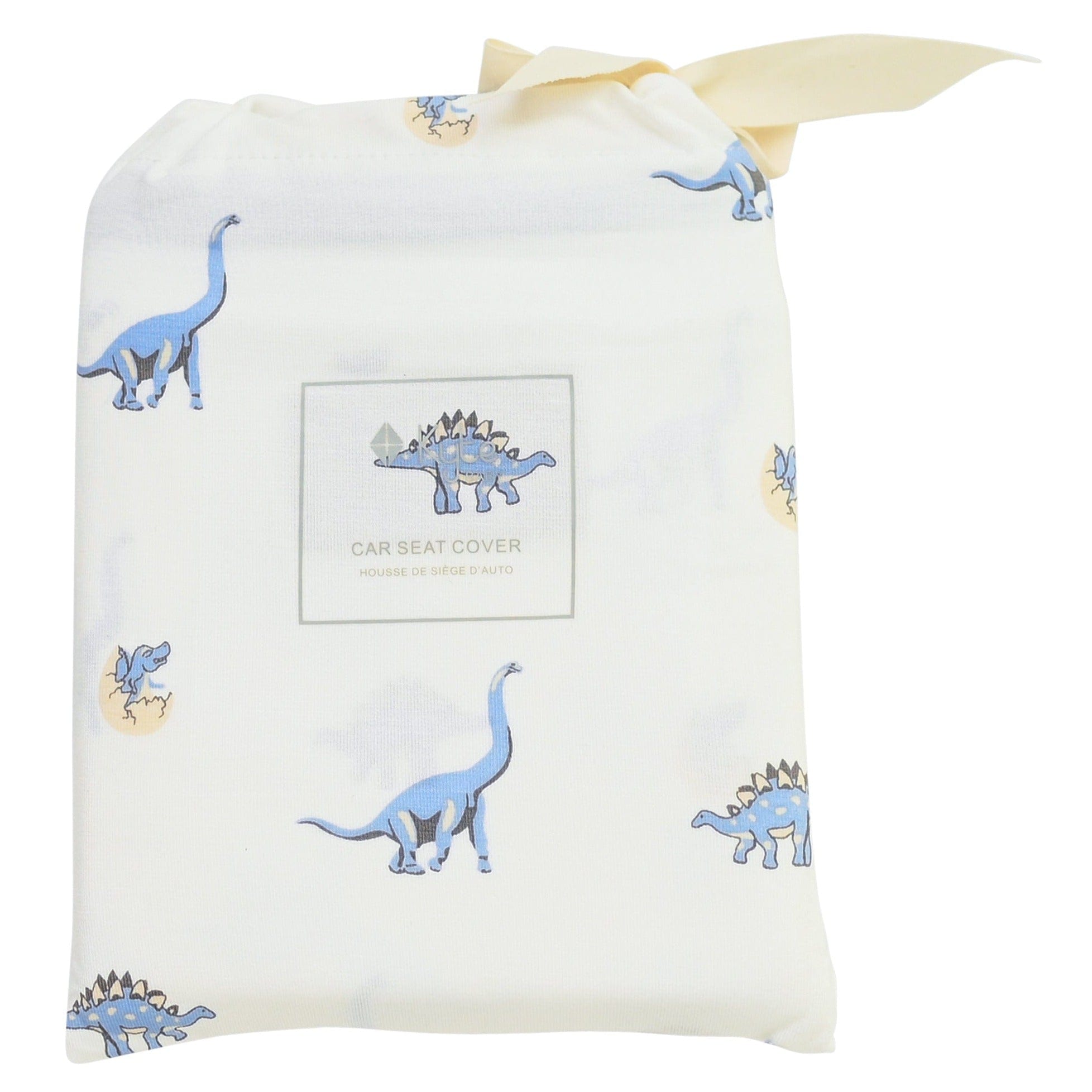 Kyte Baby car seat and nursing cover in Jurassic dino print in bag