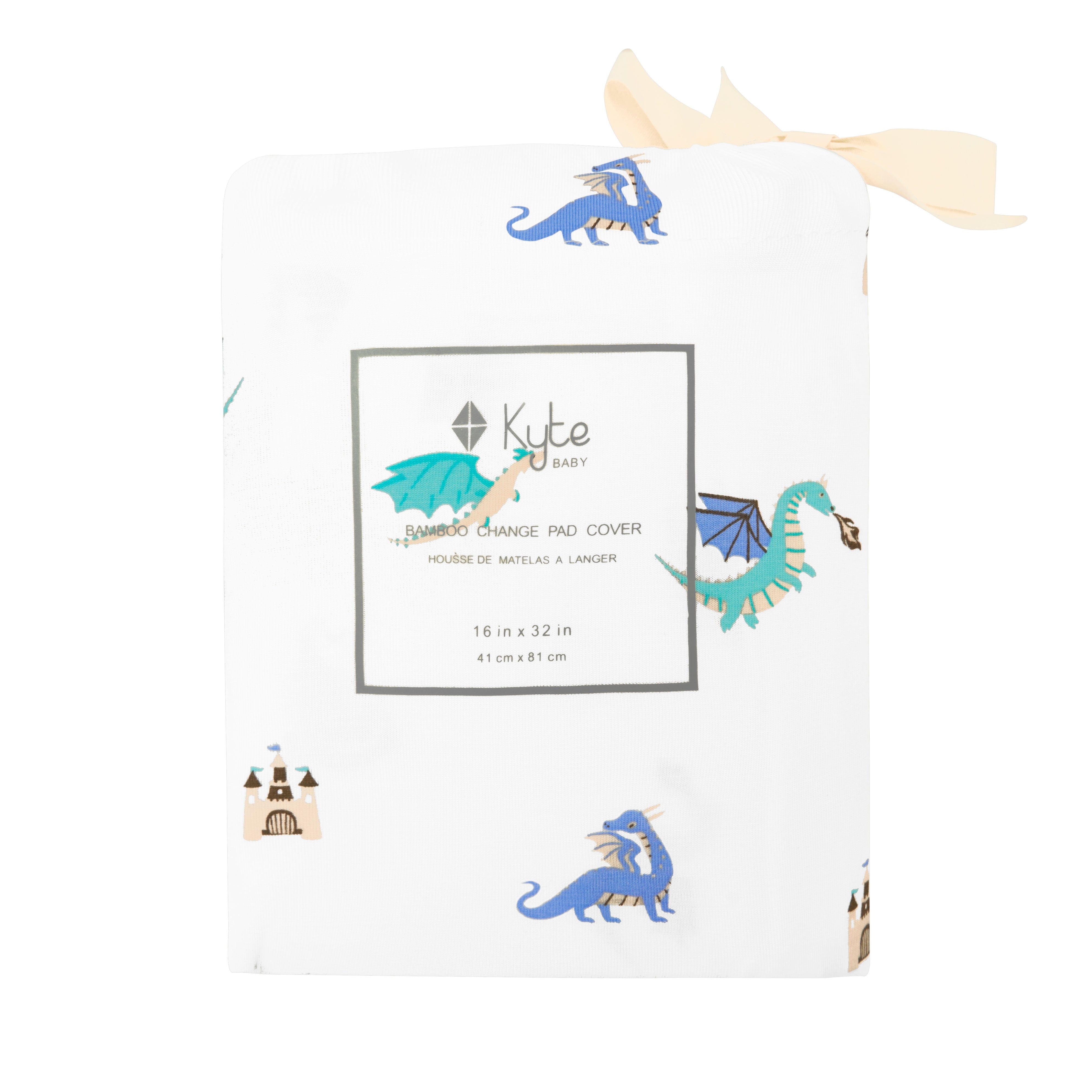 Kyte Baby Change Pad Cover Dragon / One Size Change Pad Cover in Dragon