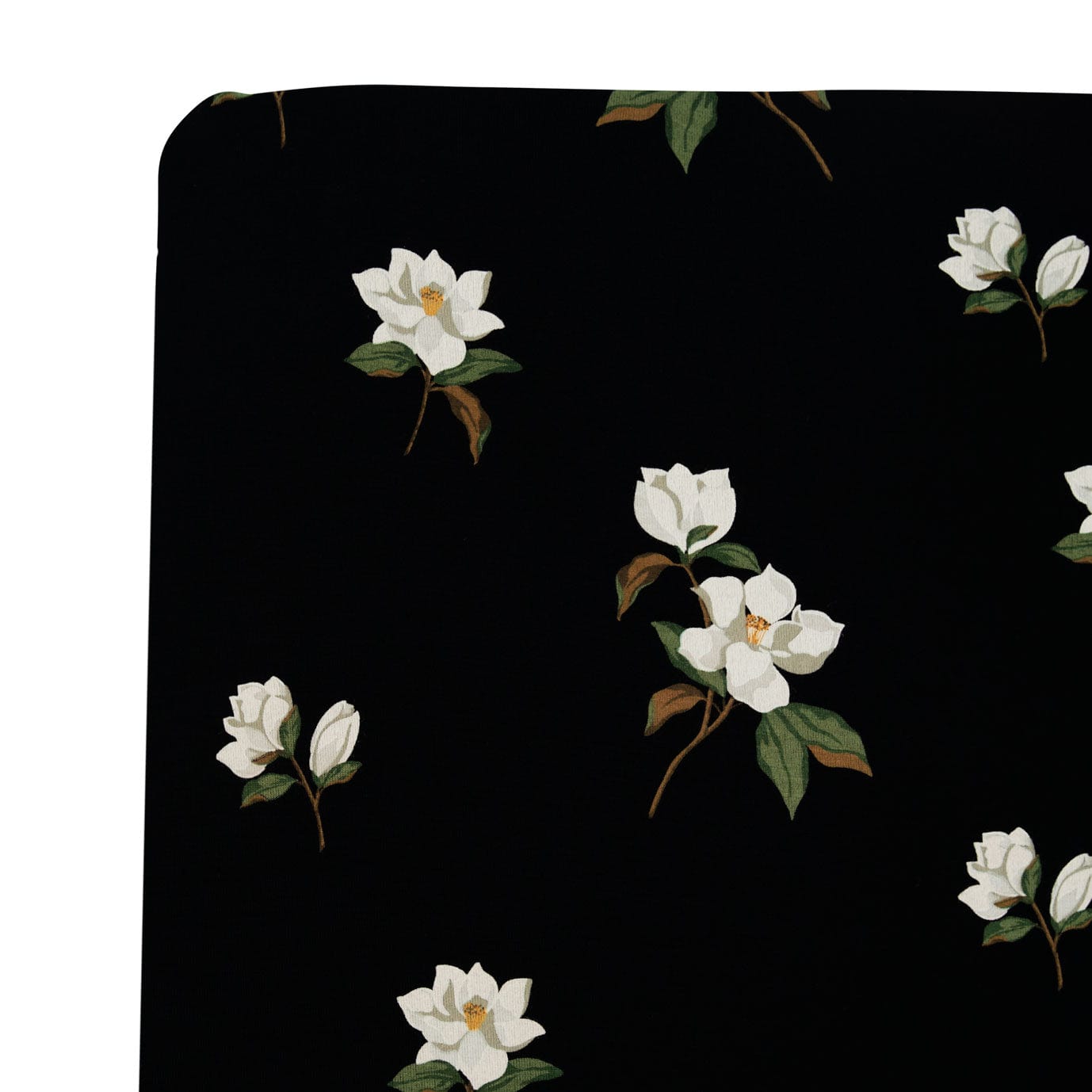 Kyte Baby bamboo fitted Twin Sheet in Big Midnight Magnolia