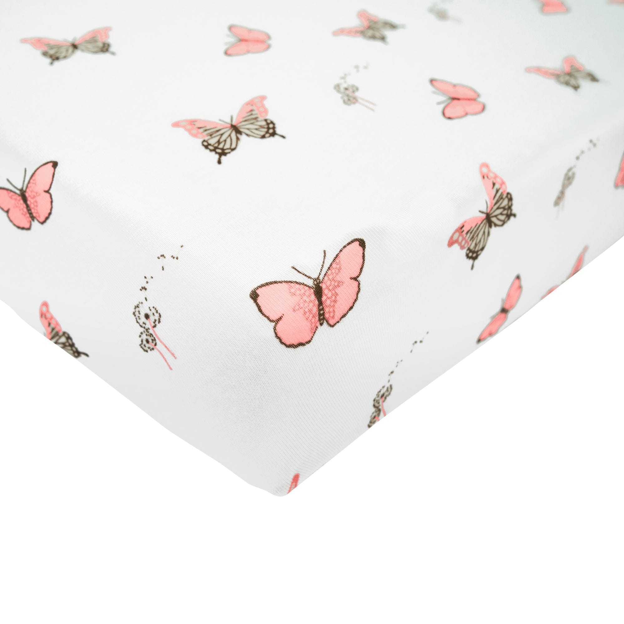 Corner of Kyte Baby Twin Sheet in Butterfly