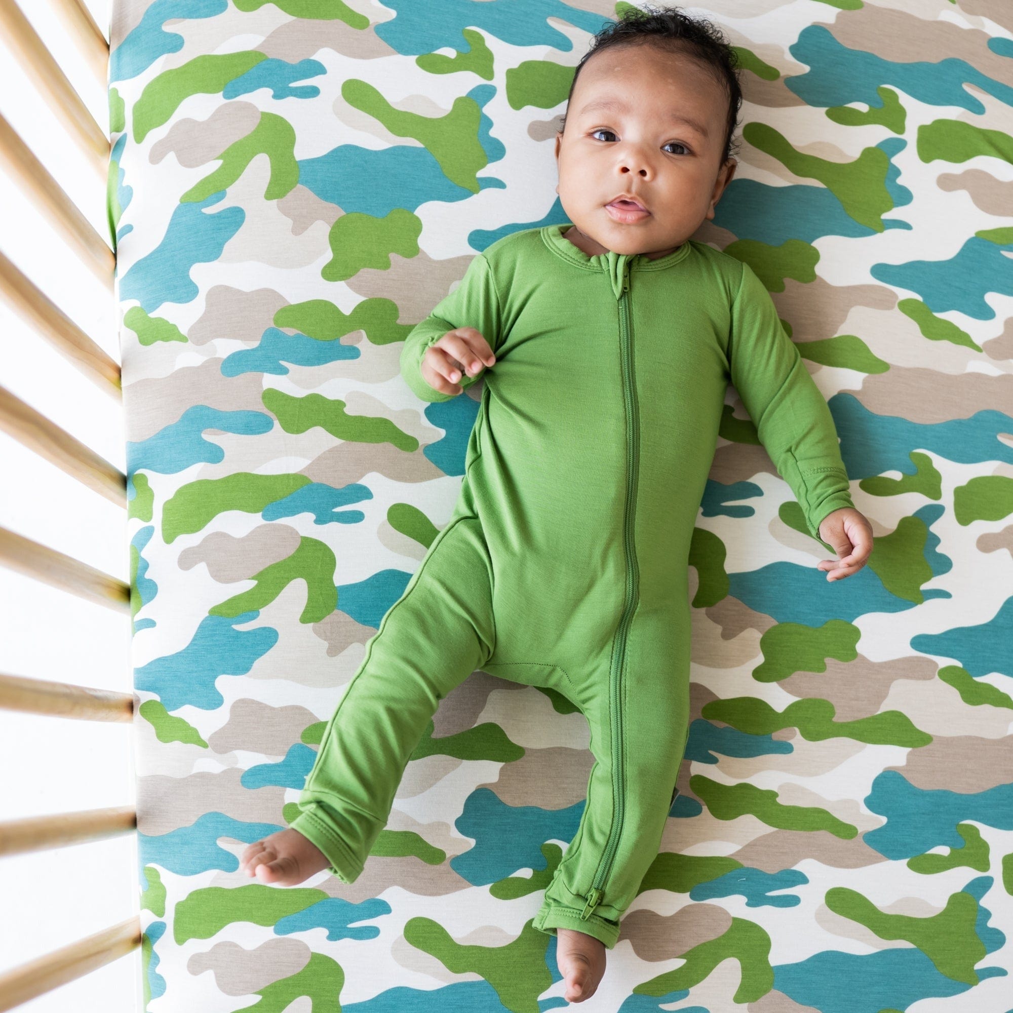 Kyte BABY Crib Sheet Crib Sheet / Camo Printed Crib Sheet in Camo