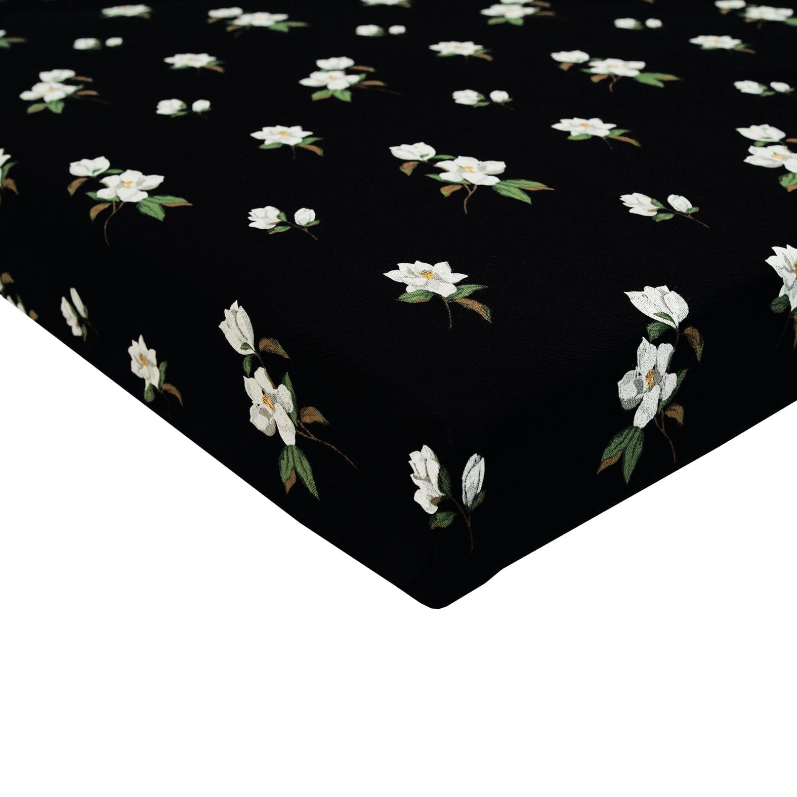 Kyte Baby Crib Sheet in Small Midnight Magnolia