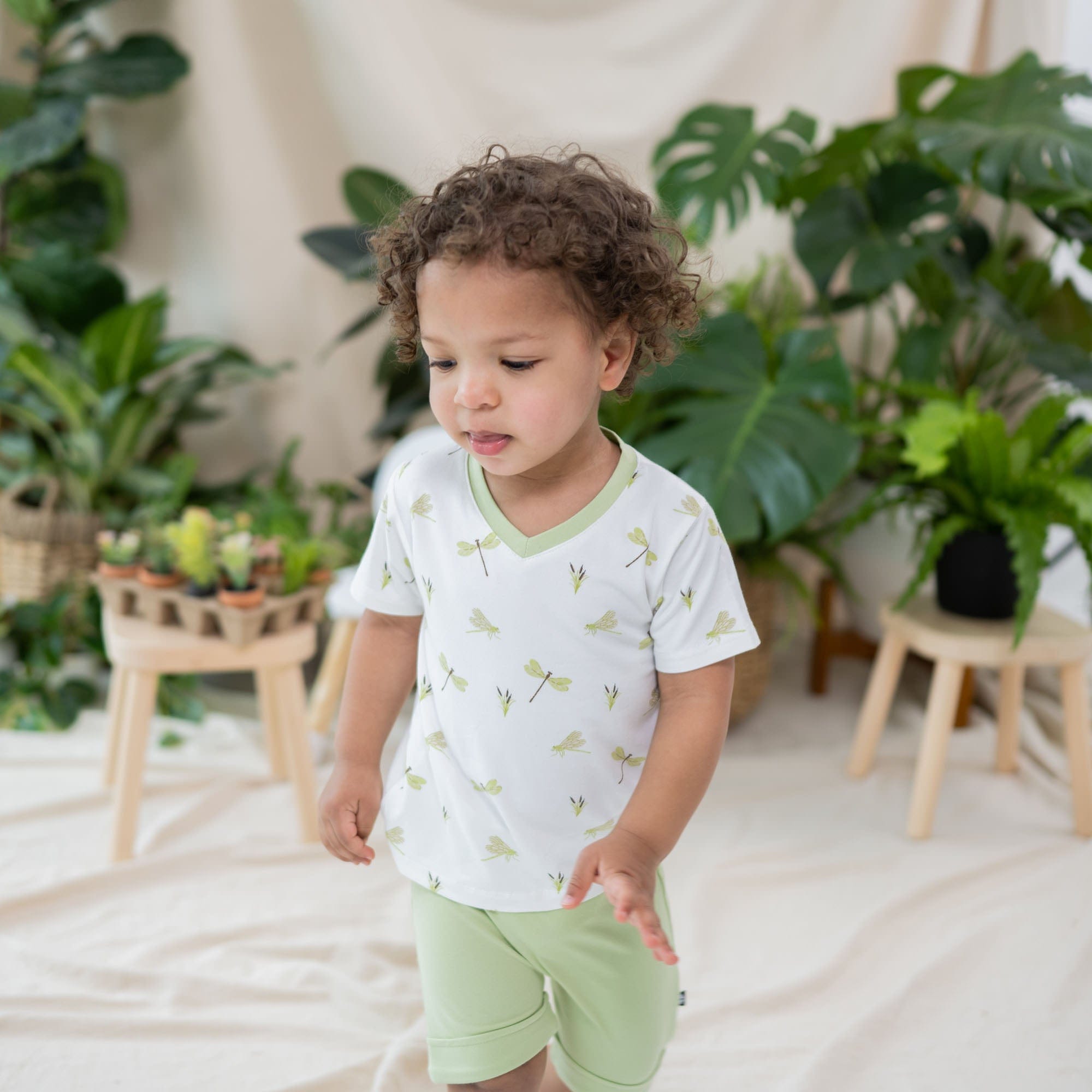 Kyte BABY Harem Shorts Harem Shorts in Pistachio