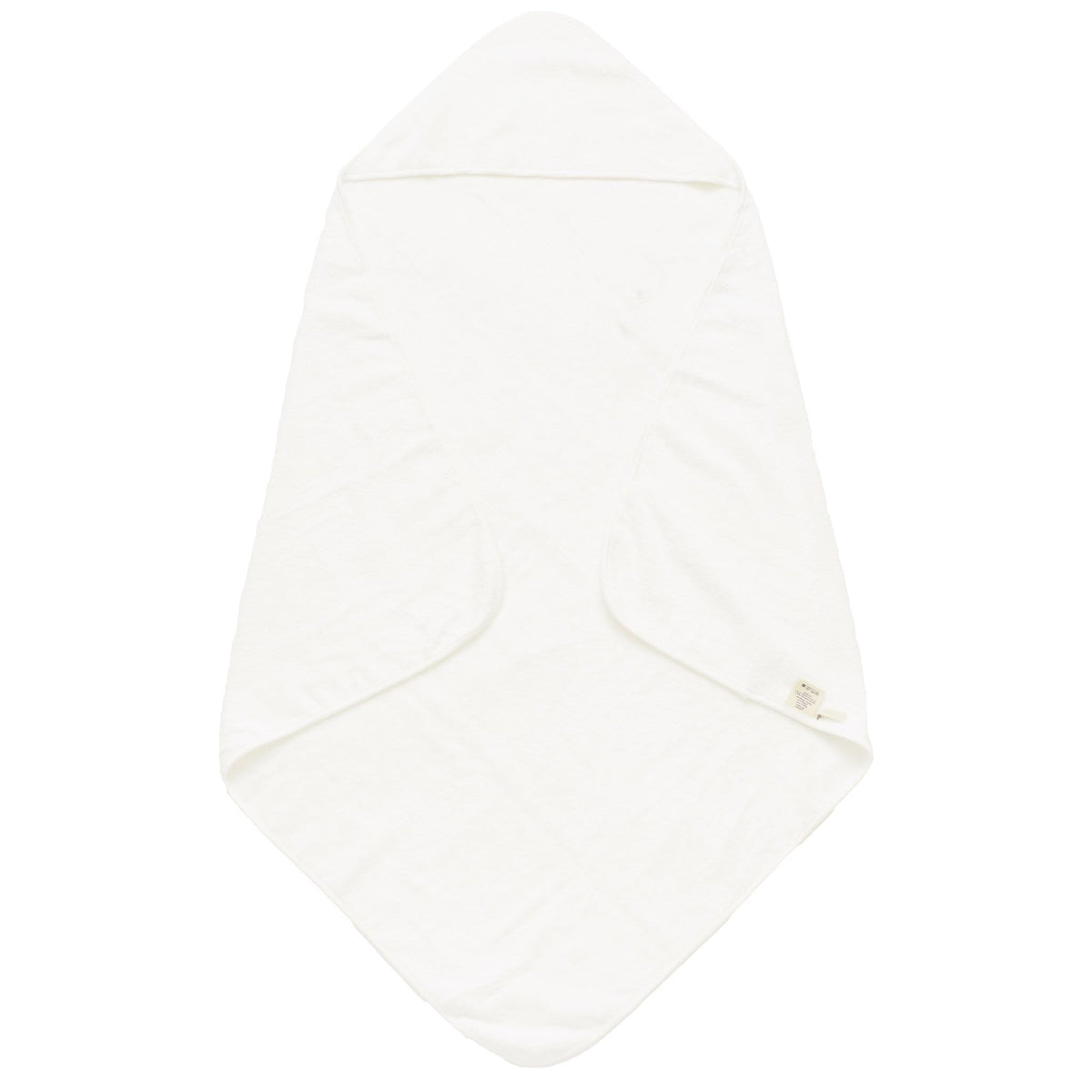 Kyte Baby Hooded Bath Towel in Cloud white