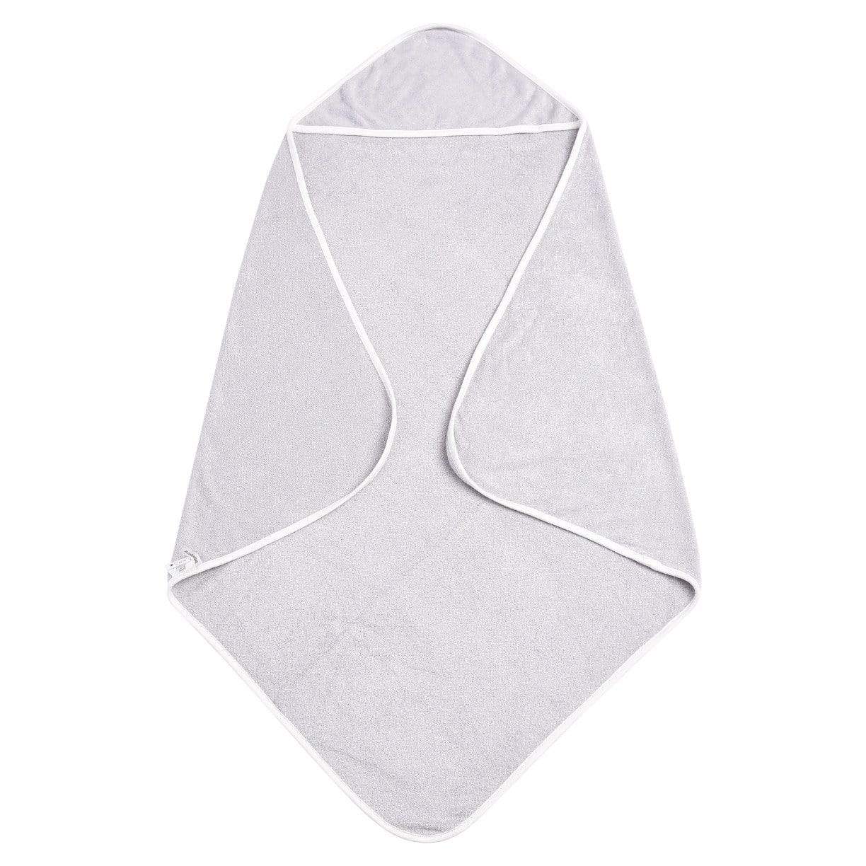 Kyte Baby Hooded Bath Towel in Storm with Cloud Trim