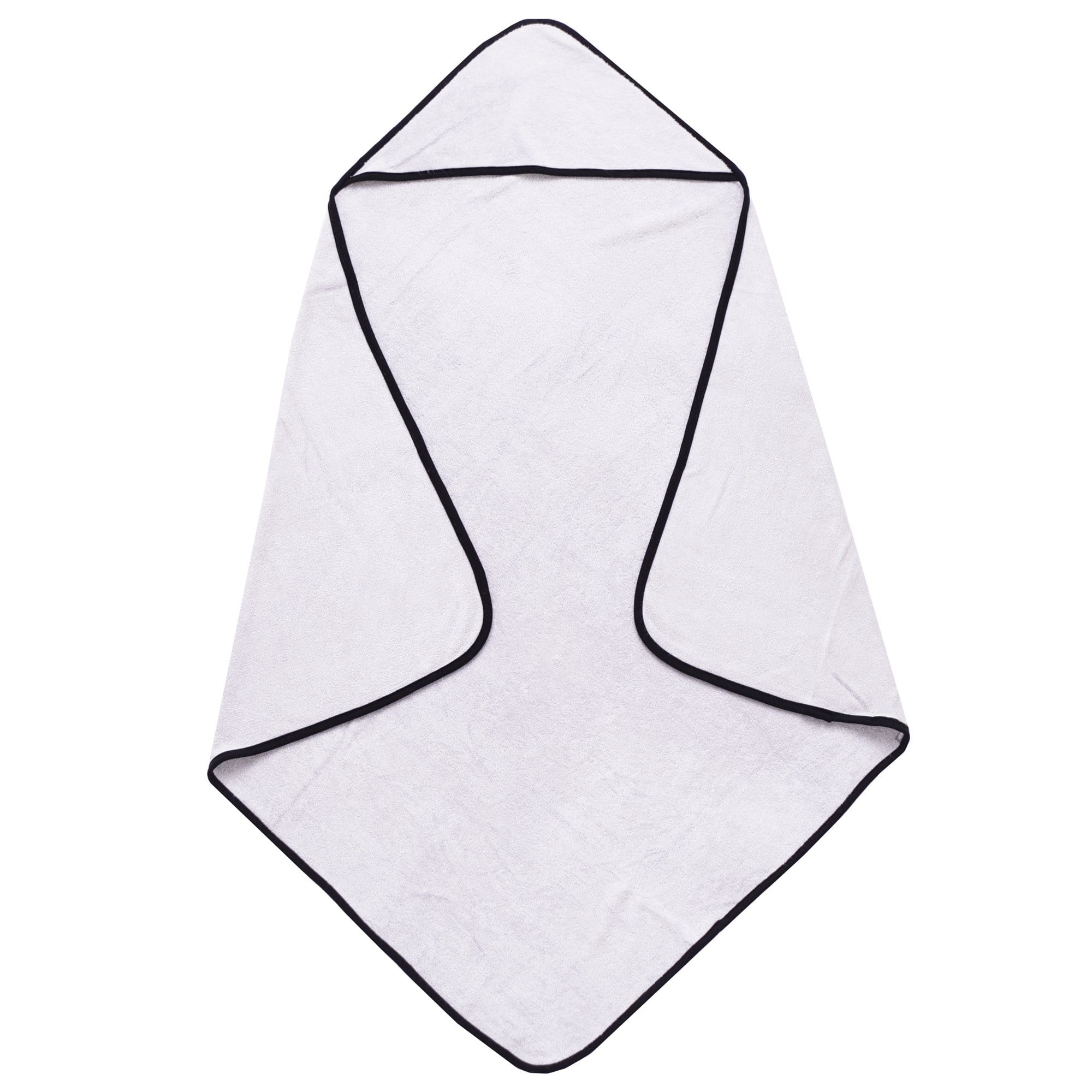 Kyte Baby Hooded Bath Towel in Storm with Midnight Trim