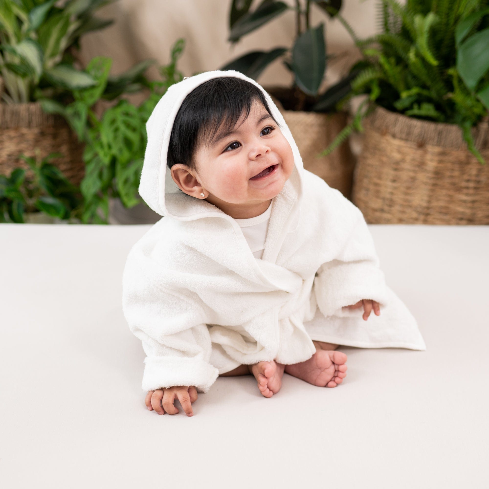 Kyte Baby Home and Bath Toddler Bath Robe in Cloud