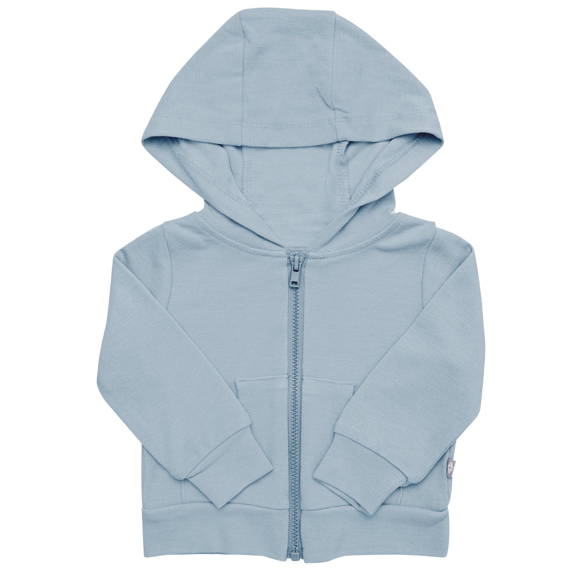 Kyte Baby Bamboo Jersey Hooded Jacket in Fog