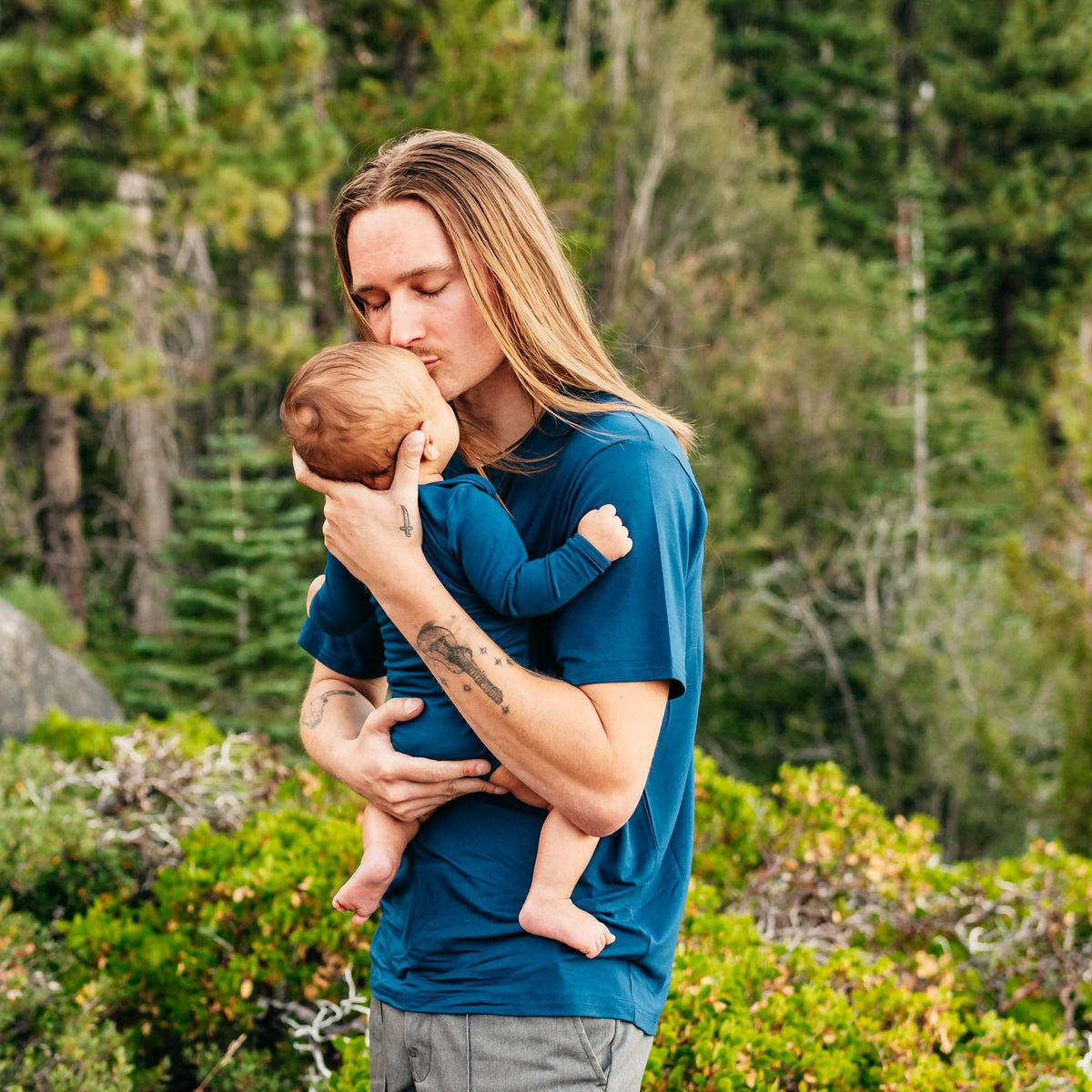 Kyte BABY Long Sleeve Bodysuits Long Sleeve Bodysuit in Tahoe