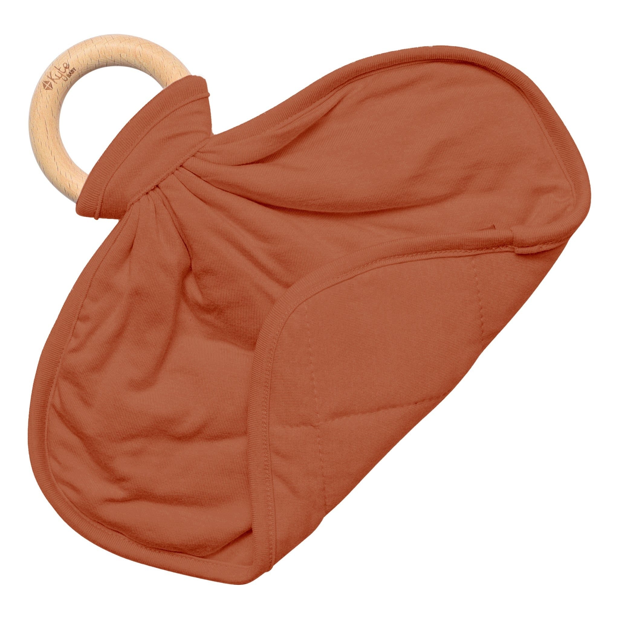 Kyte BABY Lovey Rust / Infant Lovey in Rust with Removable Teething Ring